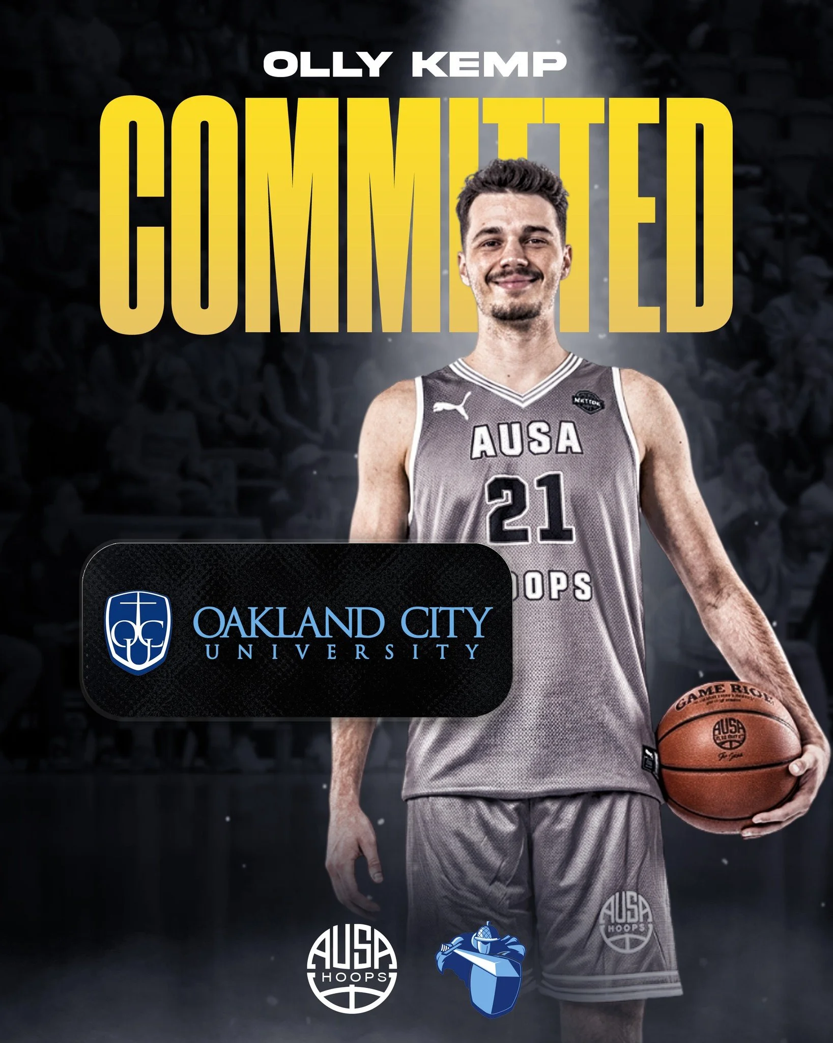 Congratulations to @olly.kemp on his commitment to @ocu_mbb!

The strong forward from Sydney, NSW showcased his versatility and toughness on the AUSA Spring Tour in 2025, proving his ability to rebound on both ends, defend multiple positions, and com