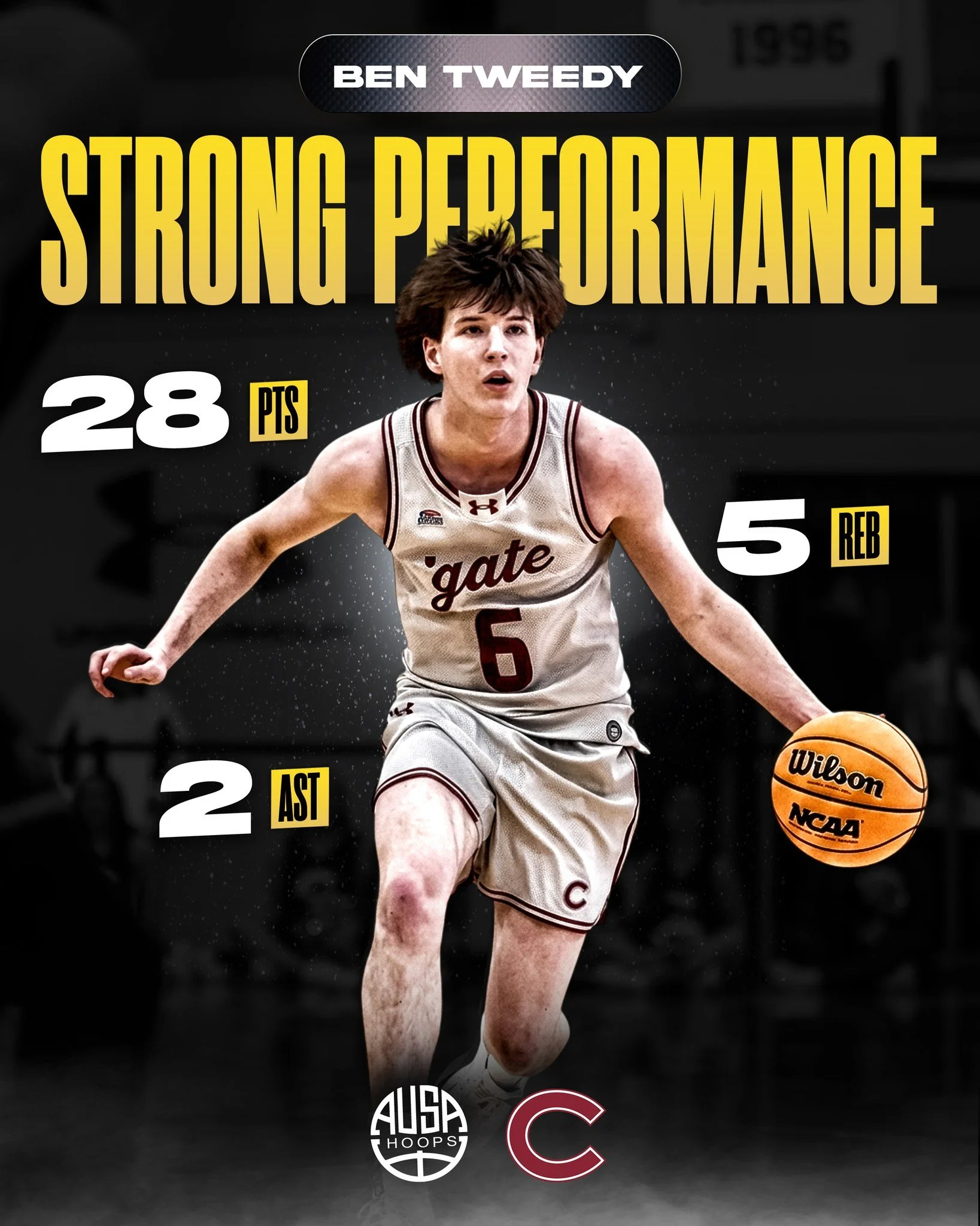 A strong performance from AUSA Hoops alum @bentweedyy for @colgatembb, helping the Raiders secure a win!

Ben&rsquo;s impact was felt throughout the game, bringing energy, composure, and key contributions that played a big part in the team&rsquo;s su