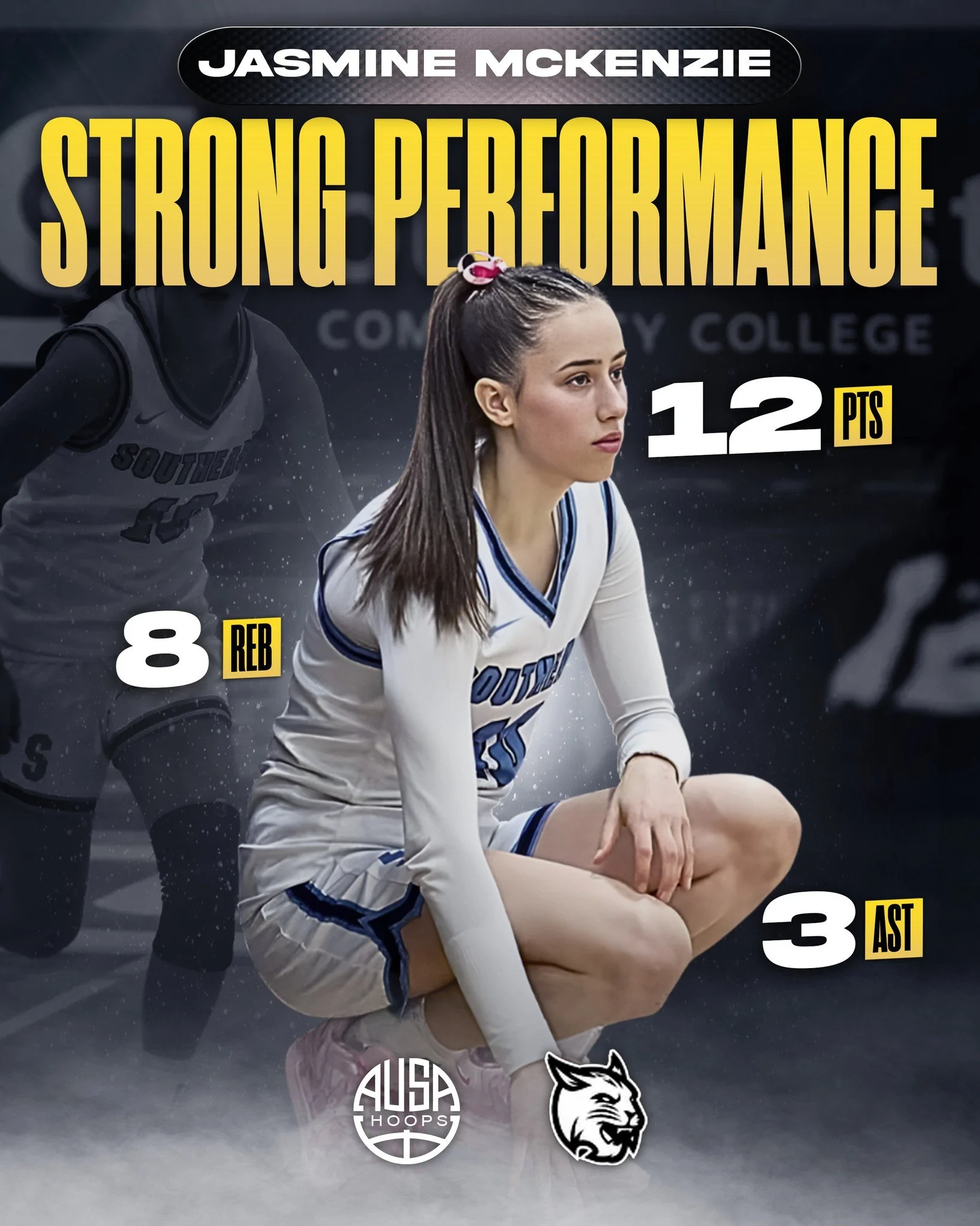 A strong performance from AUSA Hoops alum @jas.mckenziee for @southeastccwbb, despite the loss to Gillette College.

Jasmine&rsquo;s effort, toughness, and impact on both ends stood out, continuing to show her ability to compete at a high level and m