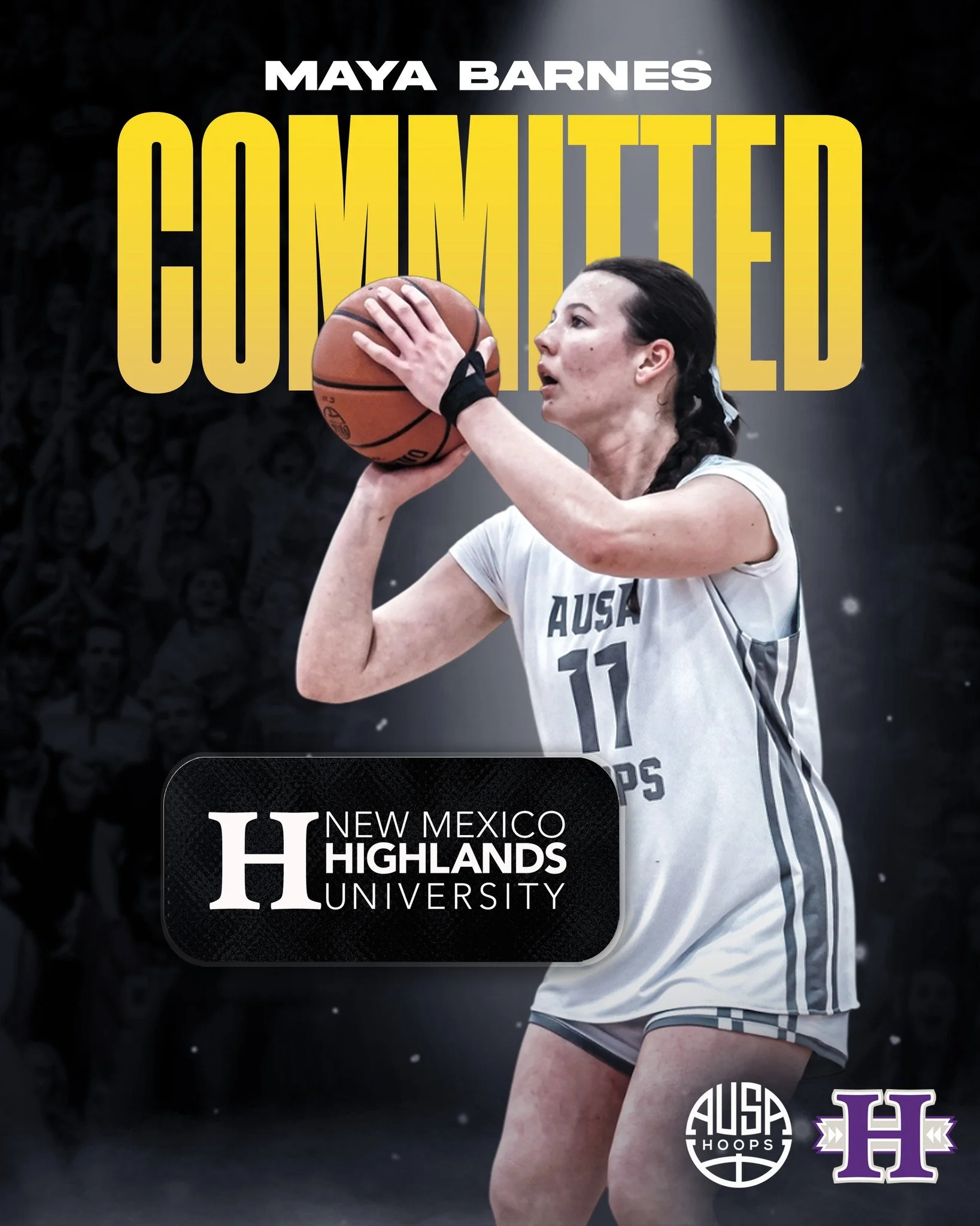 Congratulations to AUSA Hoops athlete @maya.barnes11 on her commitment to @nmhuwomensbasketball!

Maya, who toured with us in 2024, is a tough, two-way guard who thrives on both ends of the floor. A reliable outside shooter, she can also get downhill