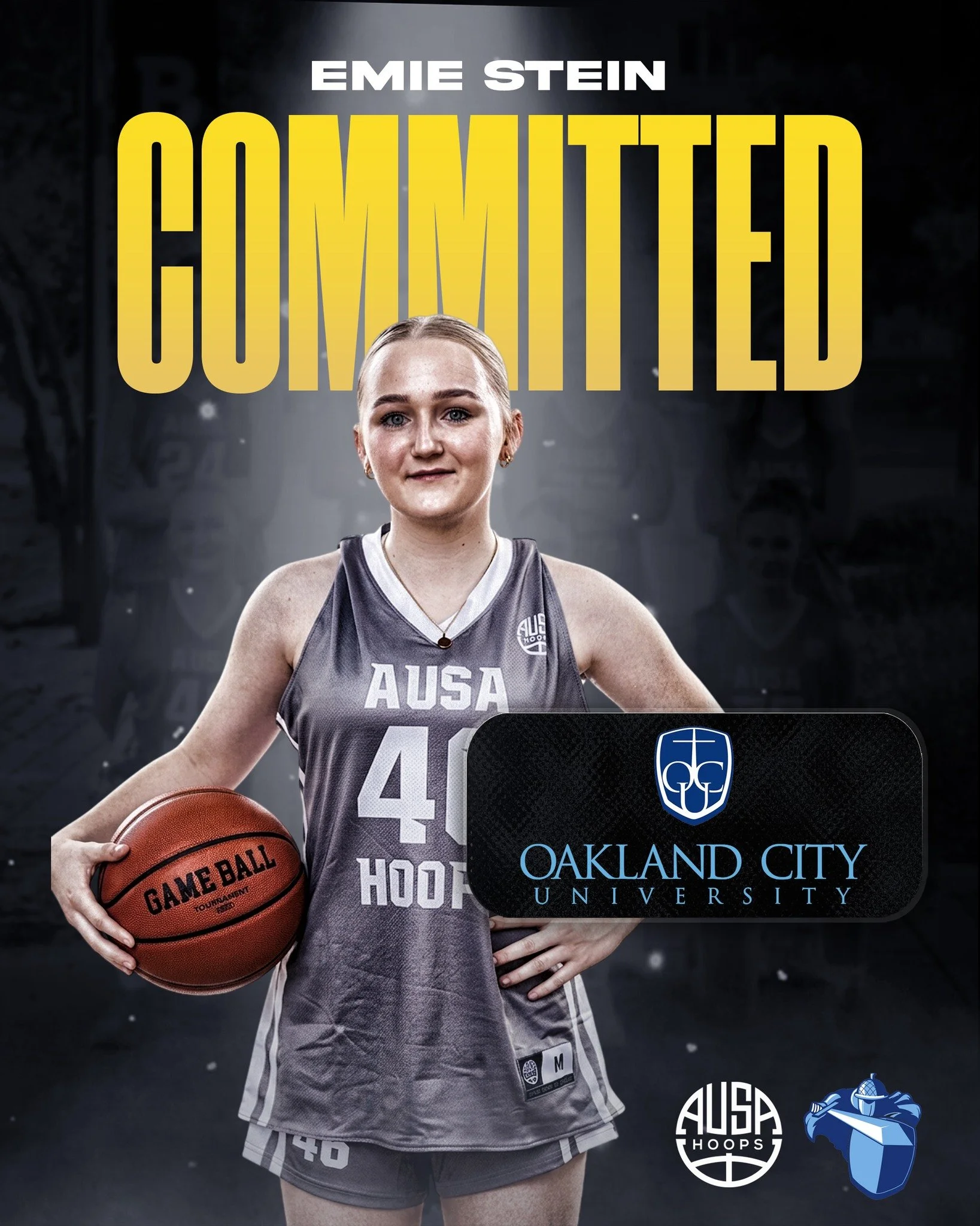 Congratulations to AUSA Hoops athlete @emie_stein on her commitment to @ocu_wbb!

Emie, who toured with us in 2025, is a tough, hard-nosed guard who impacts winning in every possession. Whether it&rsquo;s diving on the floor for loose balls or battli