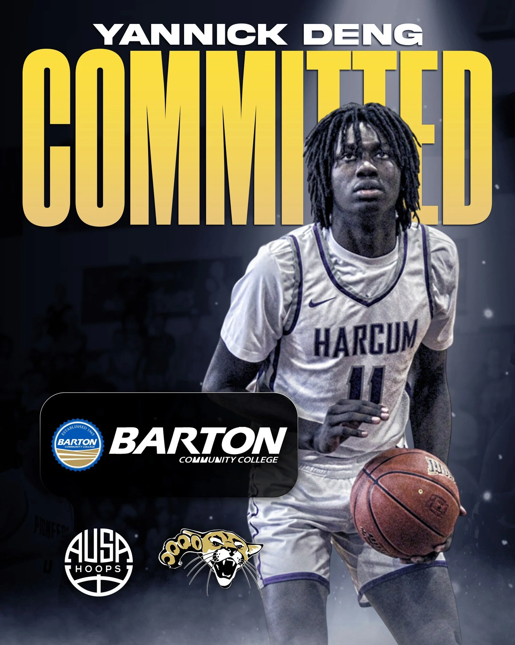 Congratulations to @ineeddakeys on his commitment to @bartonhoops!

The 6&rsquo;11 forward from Canberra takes the next step after a strong freshman year at Harcum College, continuing his development at the JUCO level. Yannick brings size, versatilit