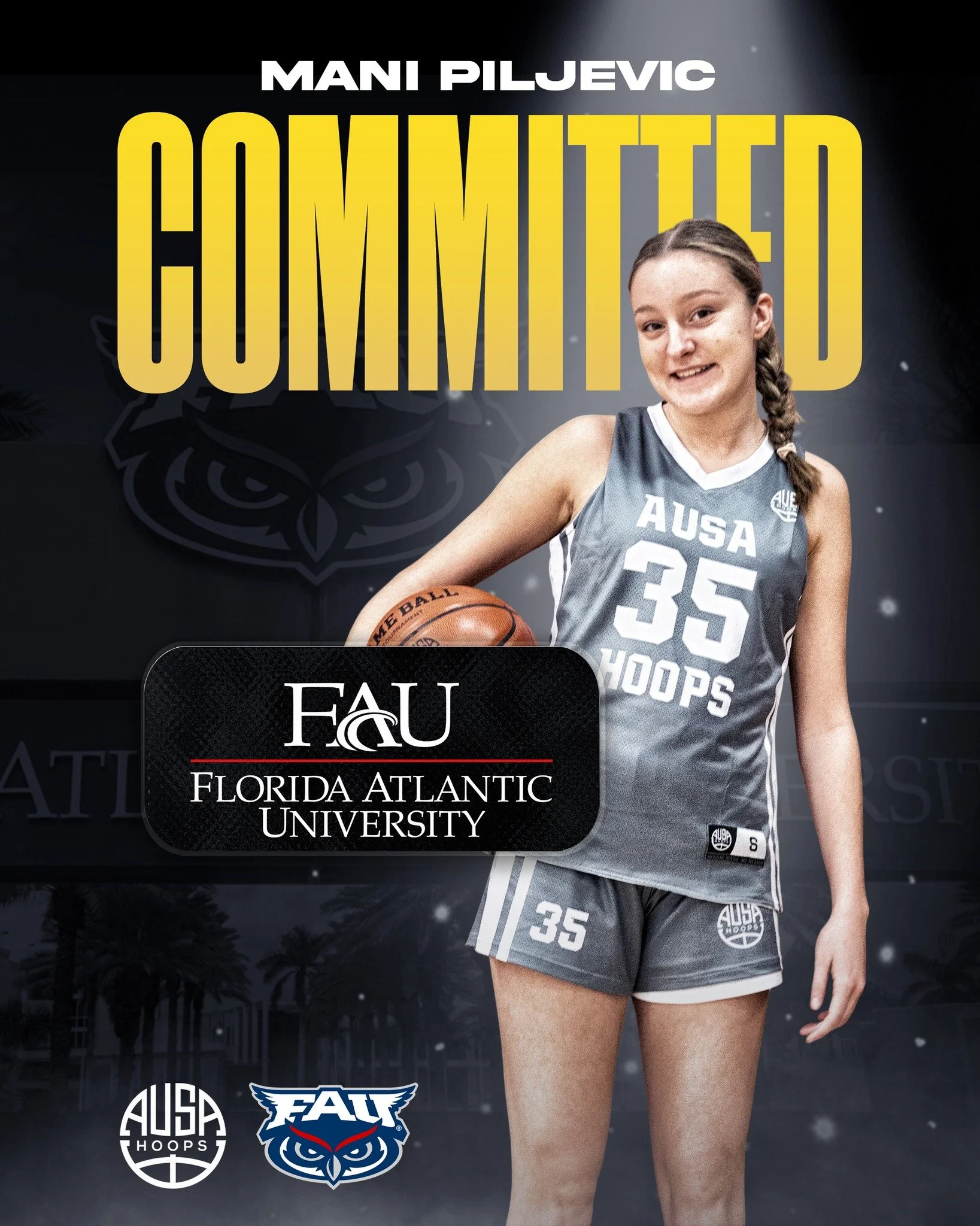 Congratulations to manuela.piljevic on her commitment to @fauwbb!

Mani, who toured with us in 2023, has taken the next step after her time at @goconqswbb, earning a move to the Division I level.

It&rsquo;s been a pleasure to support Mani throughout