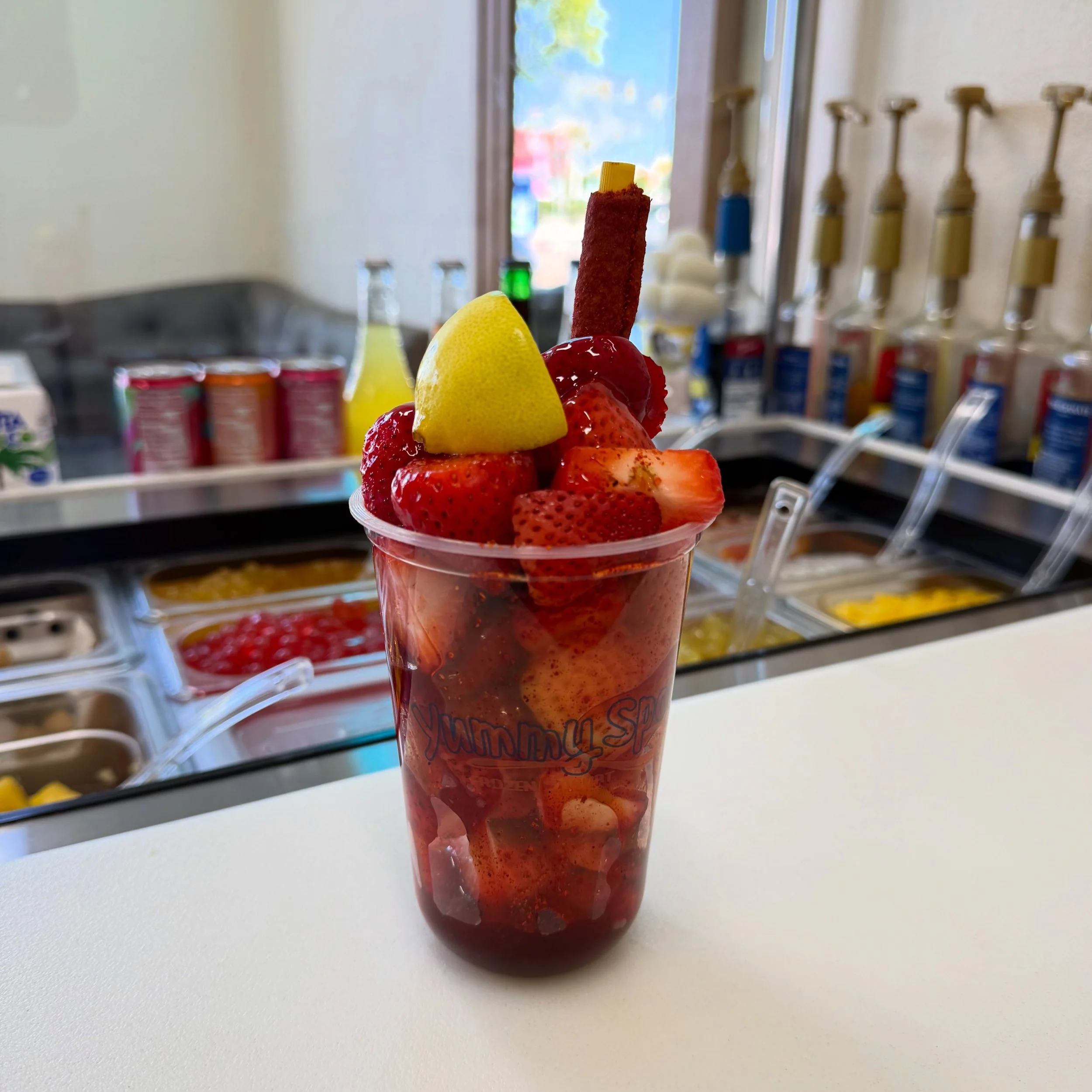 Fresas con chamoy y lim&oacute;n?