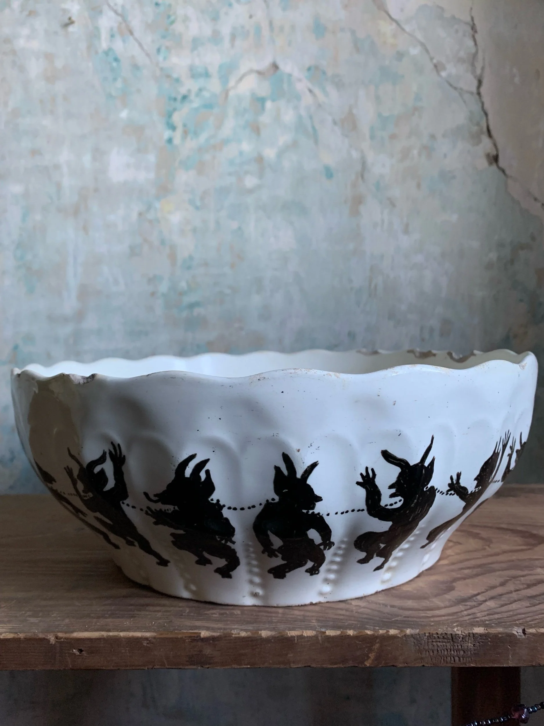 Large Bowl with Dancing Devils