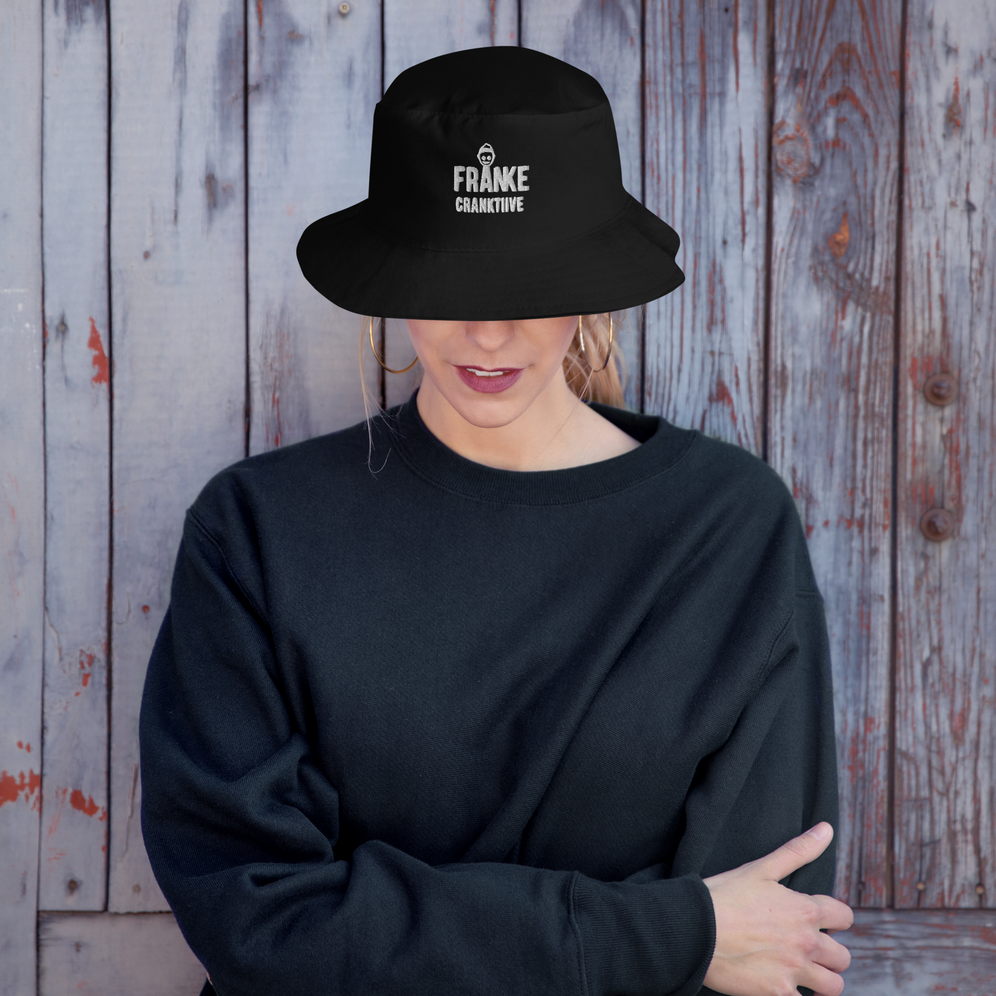 bucket-hat-i-big-accessories-bx003-black-front-63fc1f70511c2.png