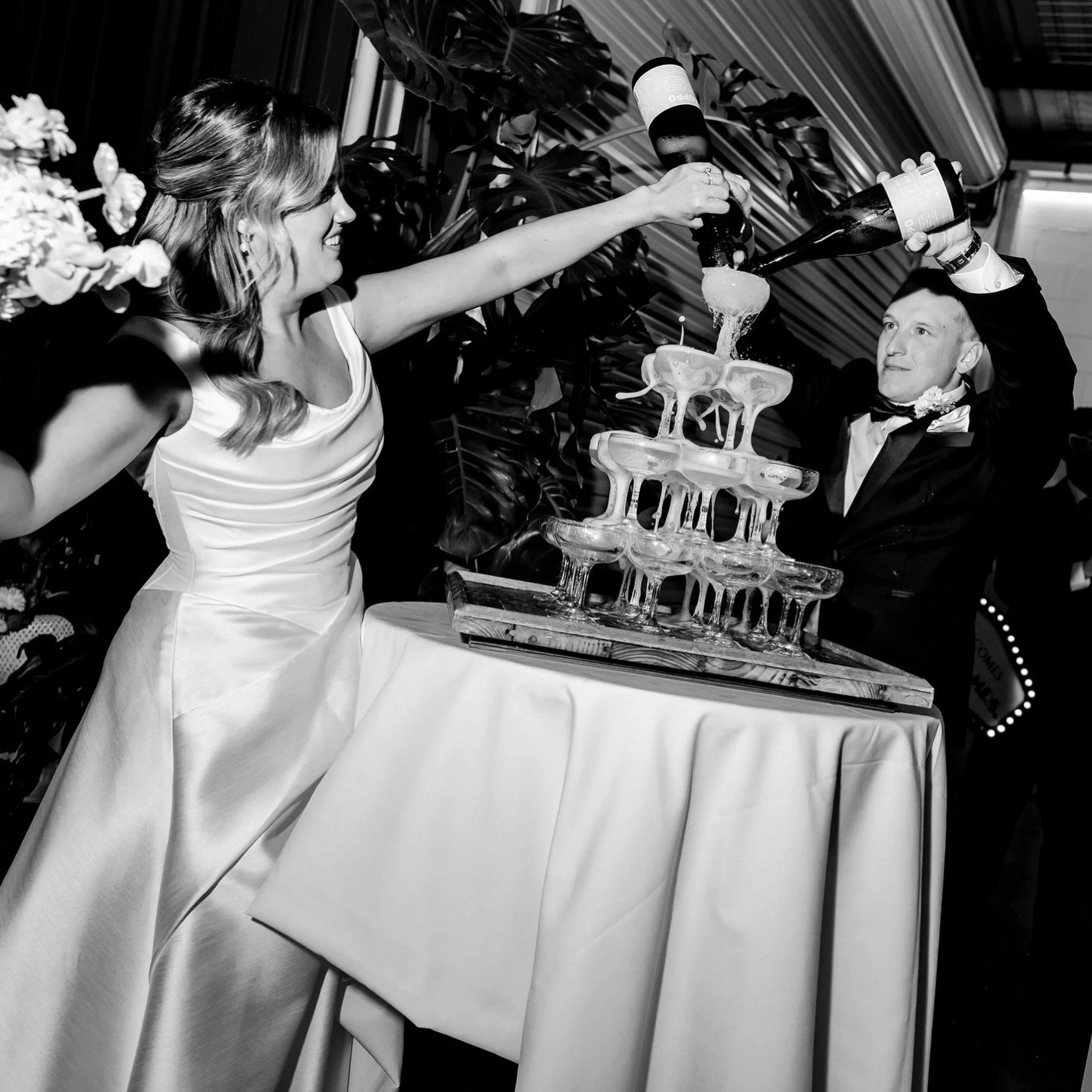 Aden &amp; Bella said &ldquo;I do&rdquo; their way. 

Champagne tower, shots, cats on the dance floor, the perfect elopement party doesn&rsquo;t exist&hellip;😎

DJ: @entertainmentadelaide 
Venue: @jacksonsquarethevenue