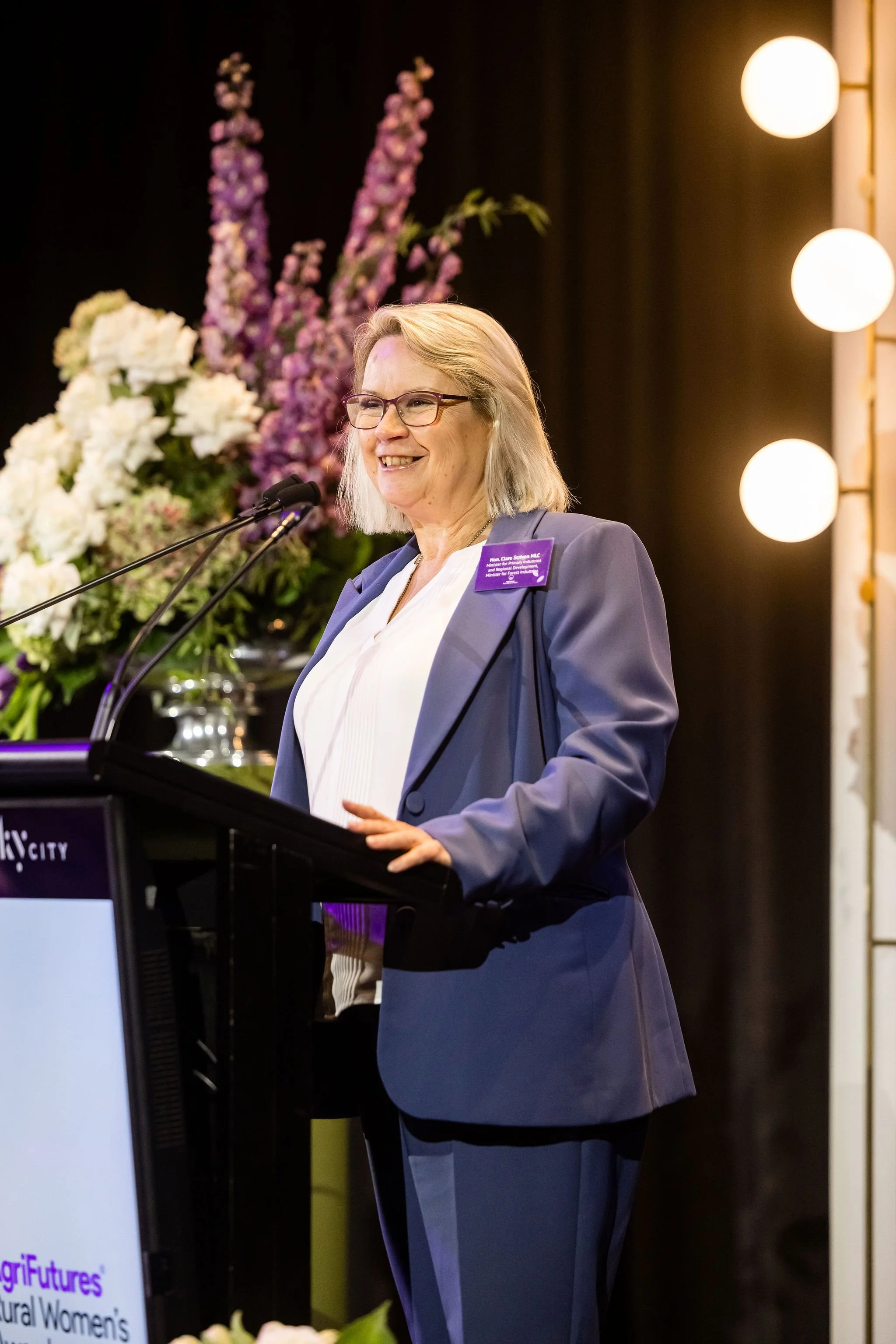 Clare Scriven MLC, Minister for Primary Industries and Regional Development Minister for Forest Industries