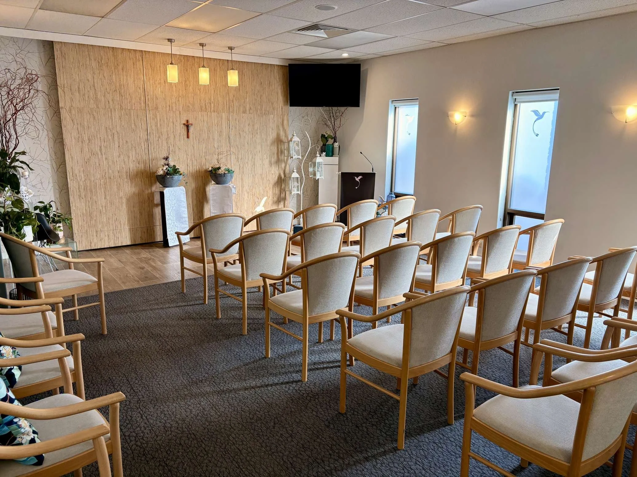 Embrace Funerals' in-house chapel in St Marys