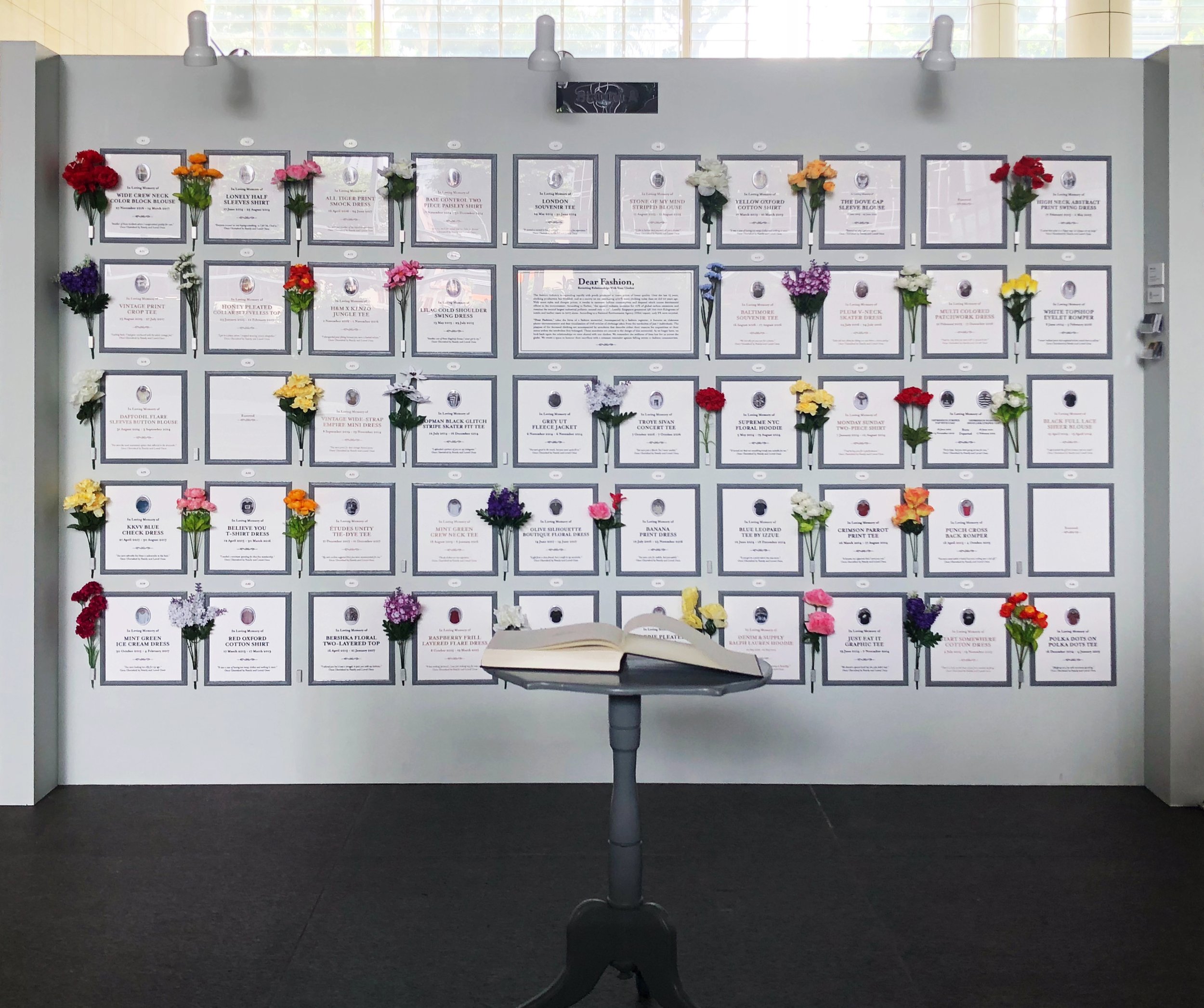 Actual exhibition display