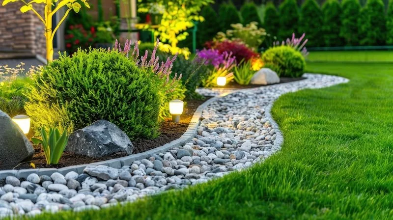 Landscape lighting installation and fire pit design in Penfield, Webster, Pittsford, Mendon, Victor, Chili, Greece, Fairport, Henrietta NY