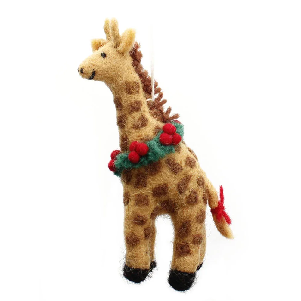 Festive Felted Giraffe