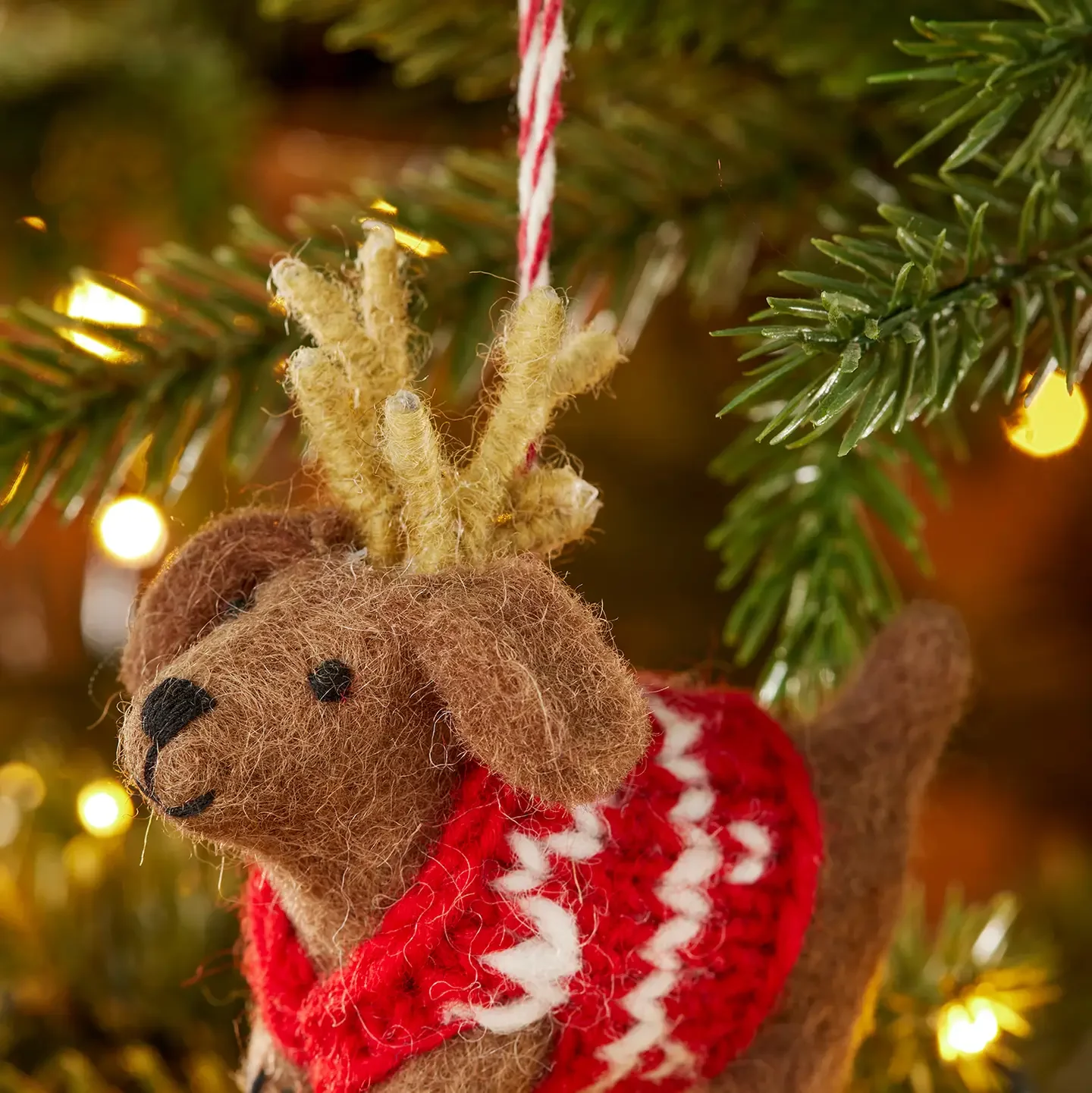 Festive Christmas Dachsund Decoration