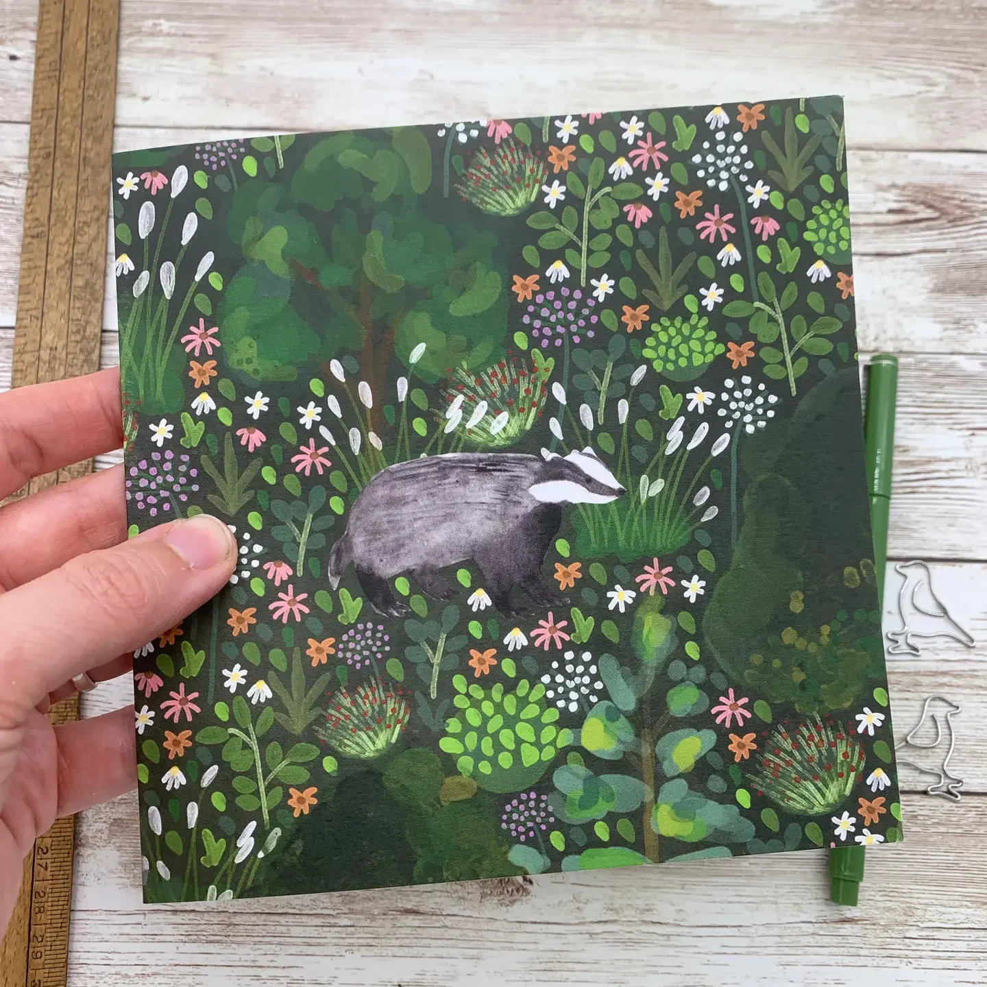 Badger Greeting Card