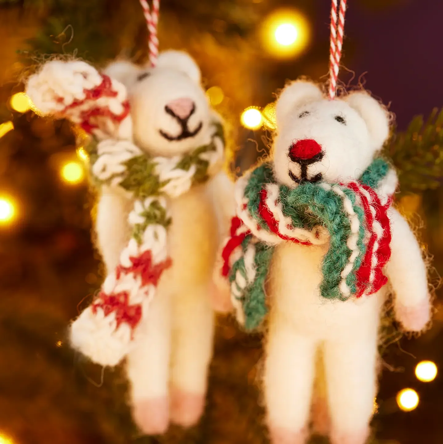 Felted Mice in Snug Scarf
