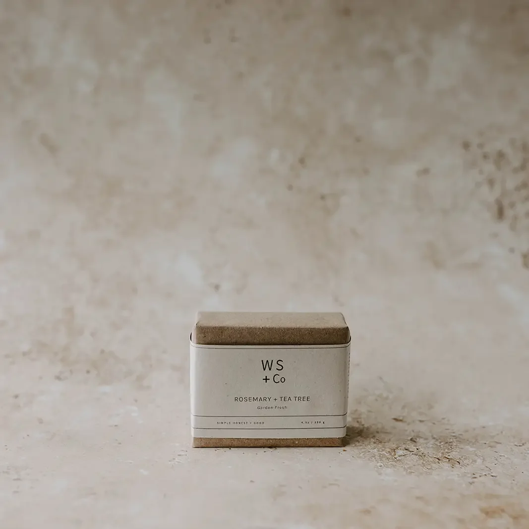 Rosemary + Teatree Soap - Vegan, Cruelty Free + Plastic Free