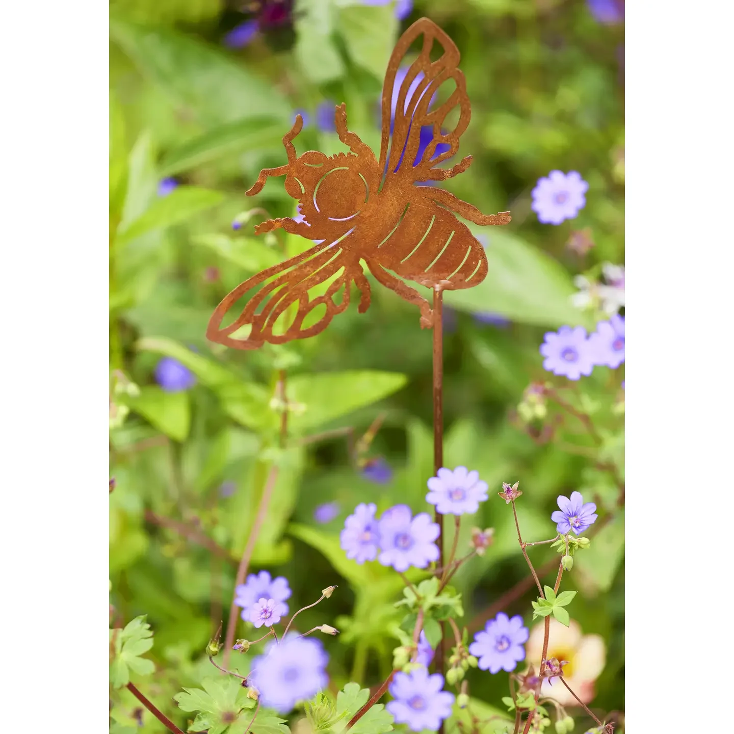 Rustic Bee Garden Stake