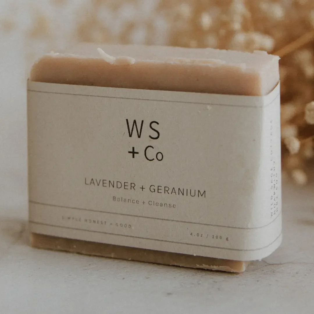 Handmade Lavender + Geranium Soap