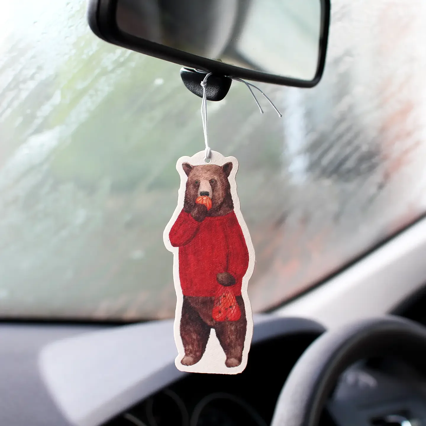Orange Bear Air Freshener