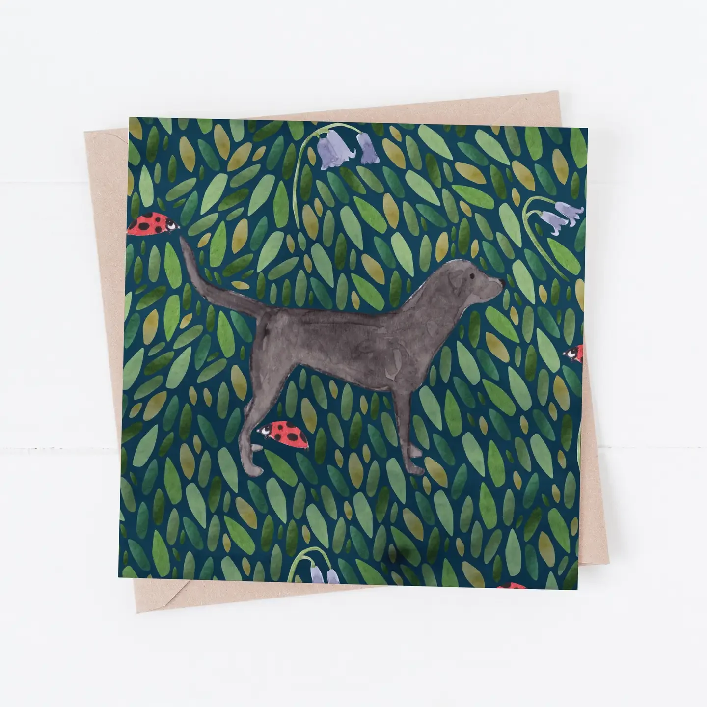 Black Labrador Greeting Card