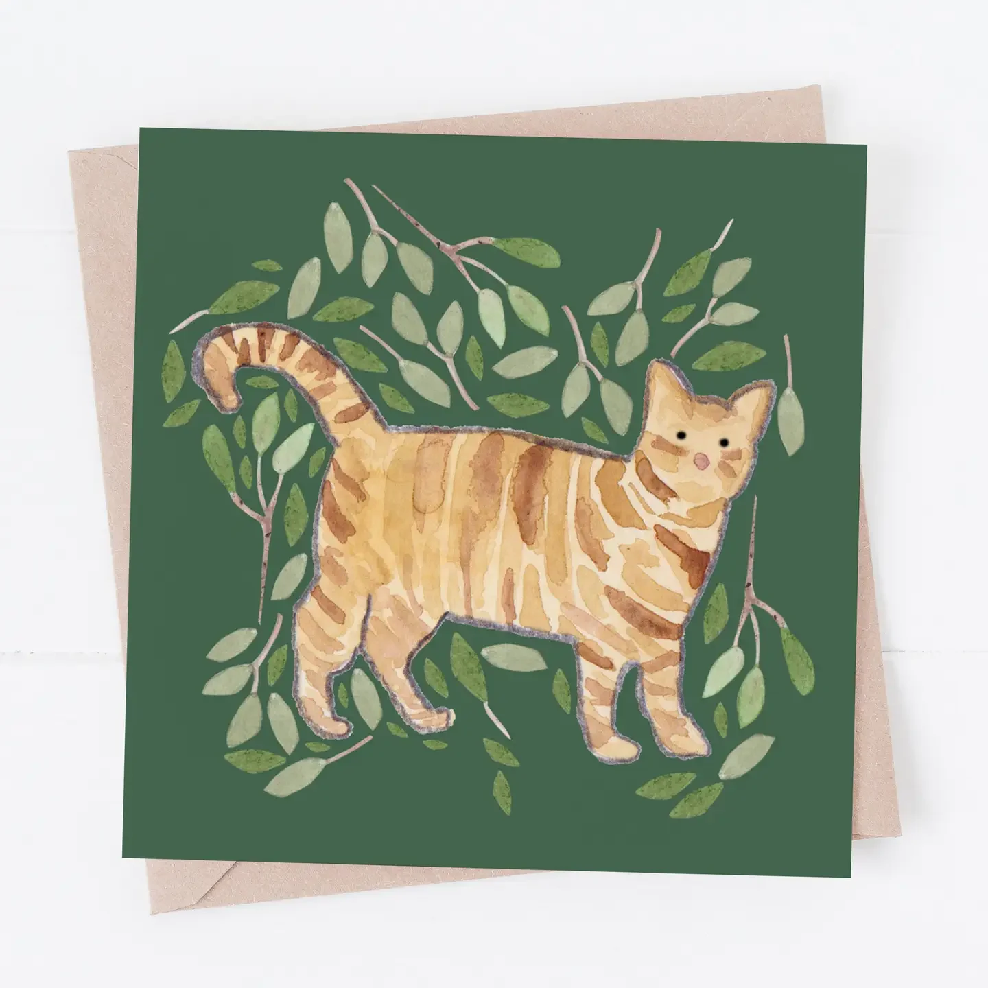 Tabby Cat Greeting Card