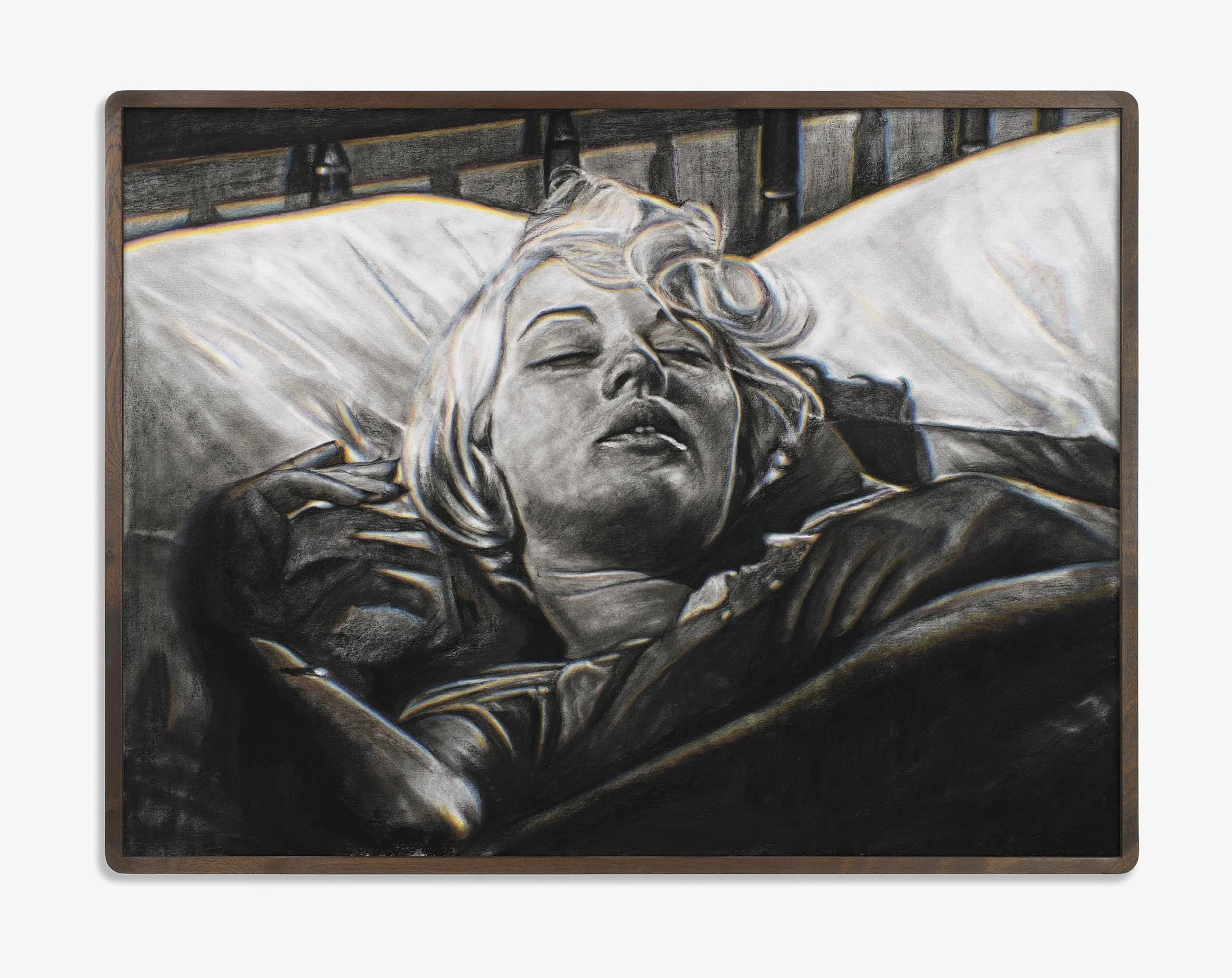 Laura
Compressed charcoal and coloured conté on paper
943 x 1247 x 47 mm
Nina Mae Fowler 2024