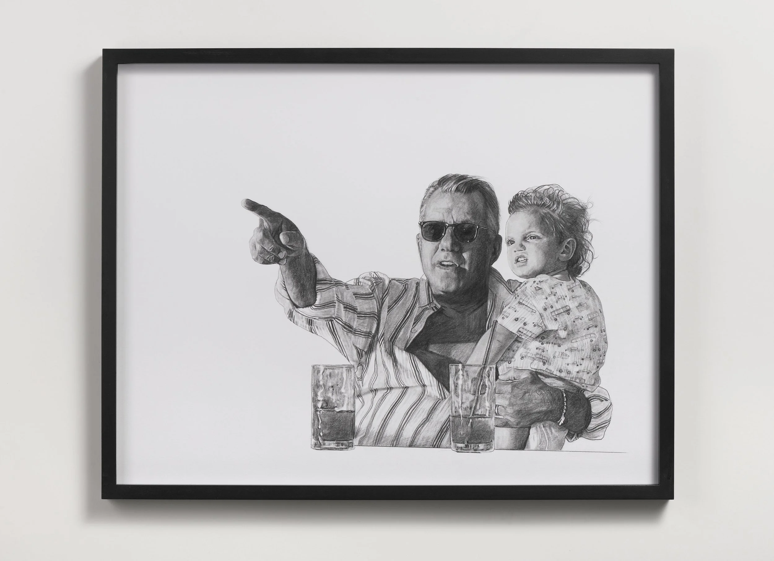 Laurent & Victor 
Pencil on paper 
47 x 60 x 3 cm