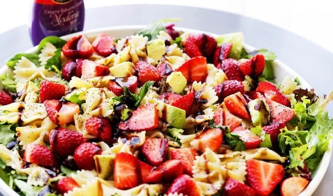 Strawberry Avocado Pasta Salad