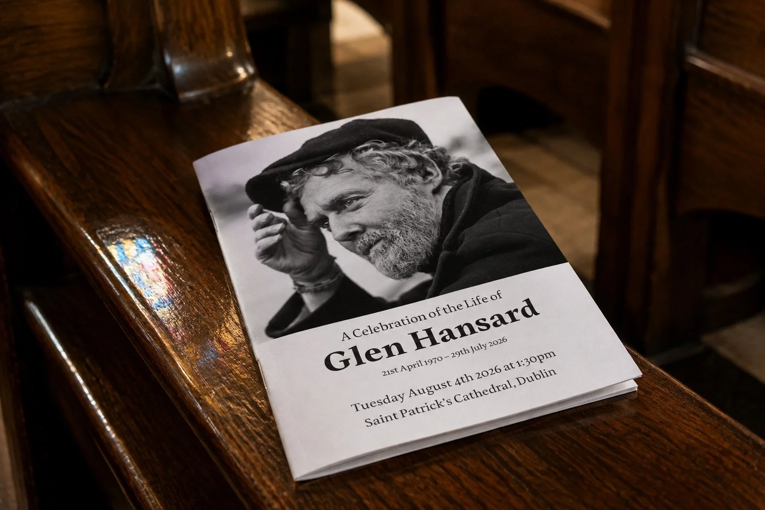 Remembering Glen Hansard: Funeral Service Booklet