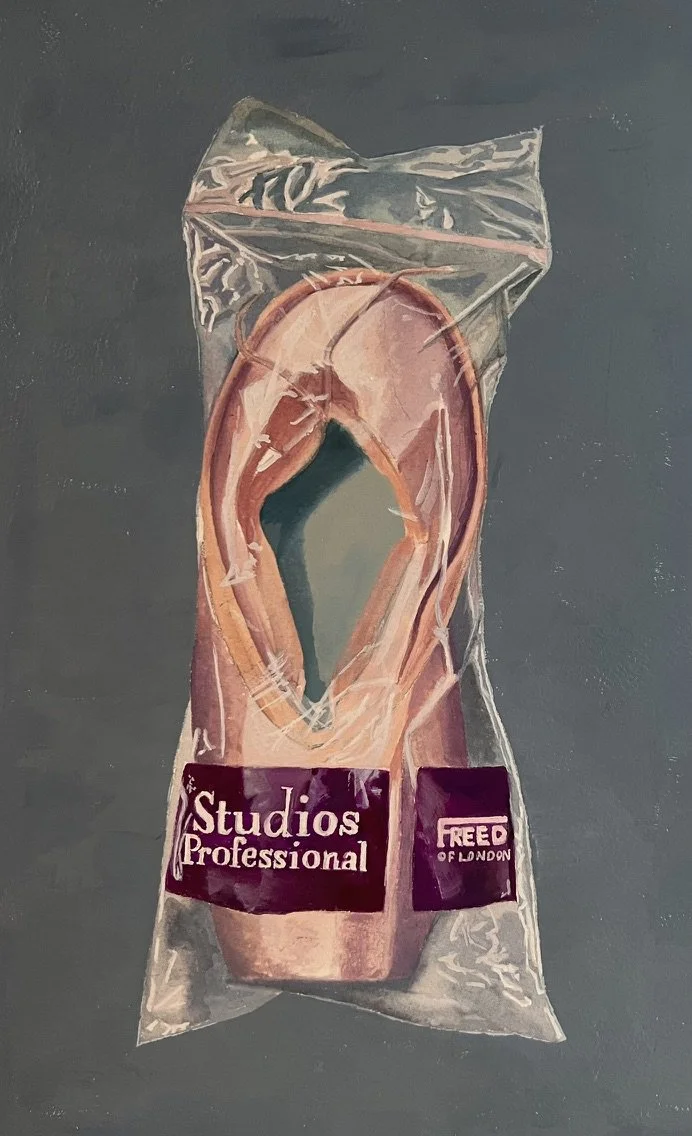 gouache plastic bag pointe shoes.jpg