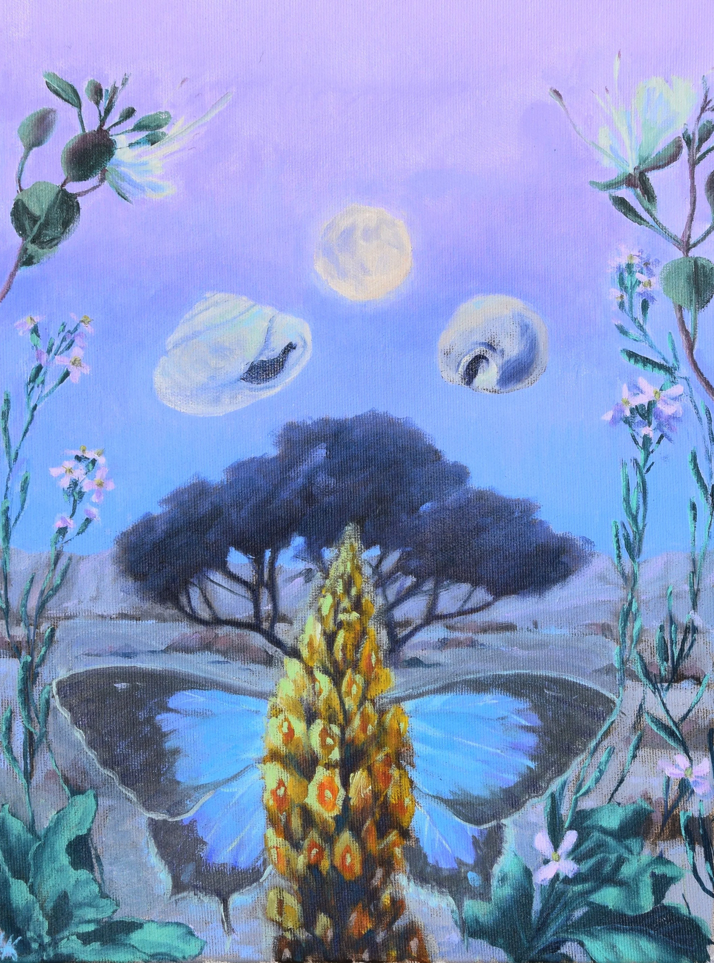 "What the Moon Protects". 30x40 cm, oil on canvas. 2026.
