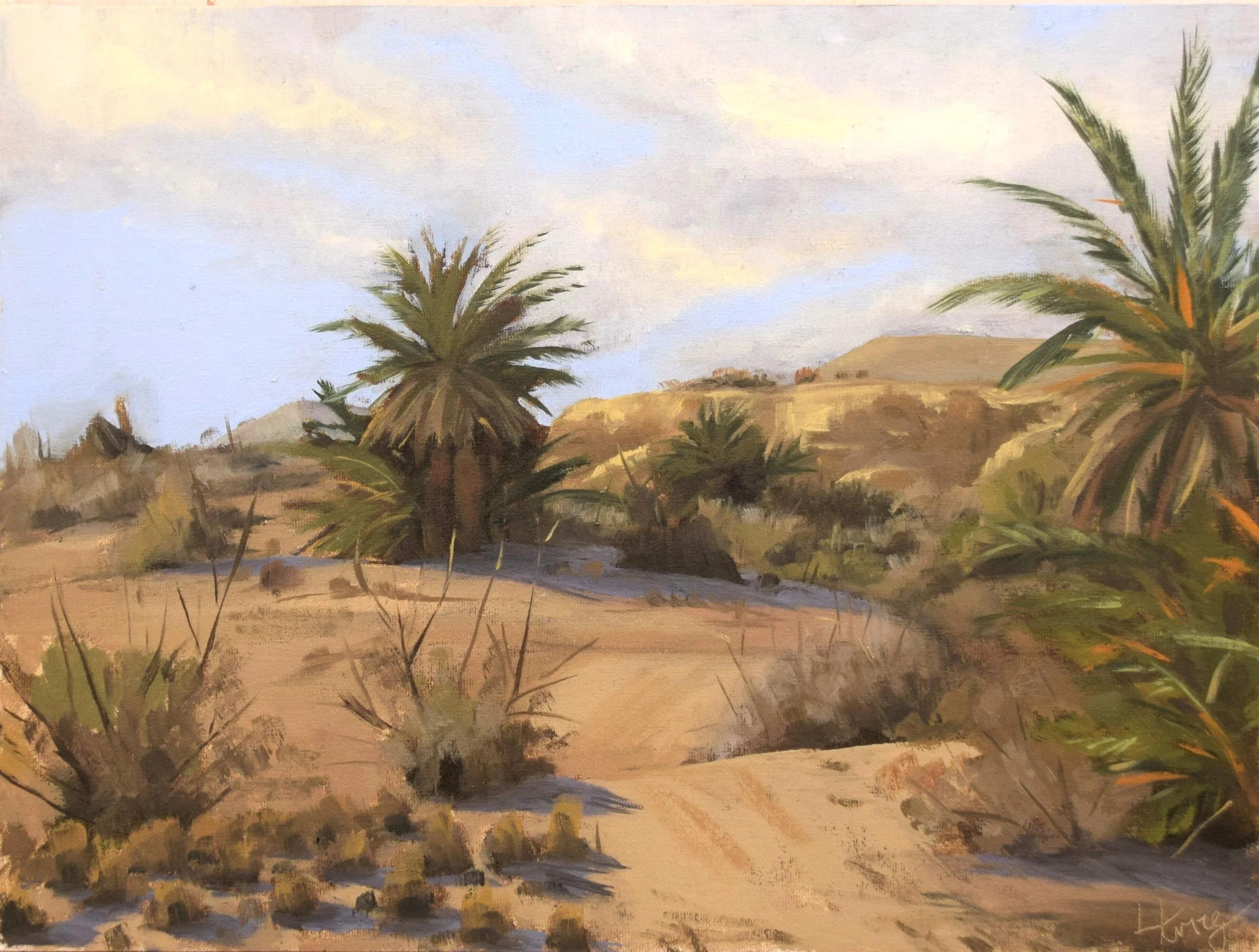 "Eynot Yahav Oasis", 2023. 30x40 cm. Pleinair. SOLD