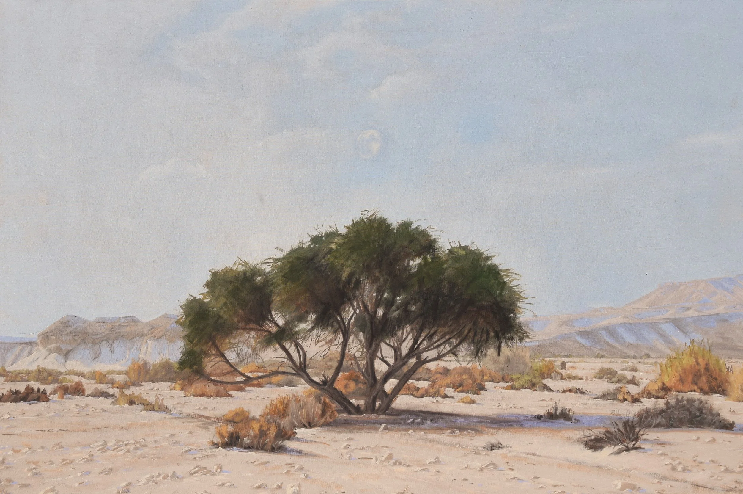 Moon Nostalgia. 2026. Oil on canvas, 80x120 cm.
