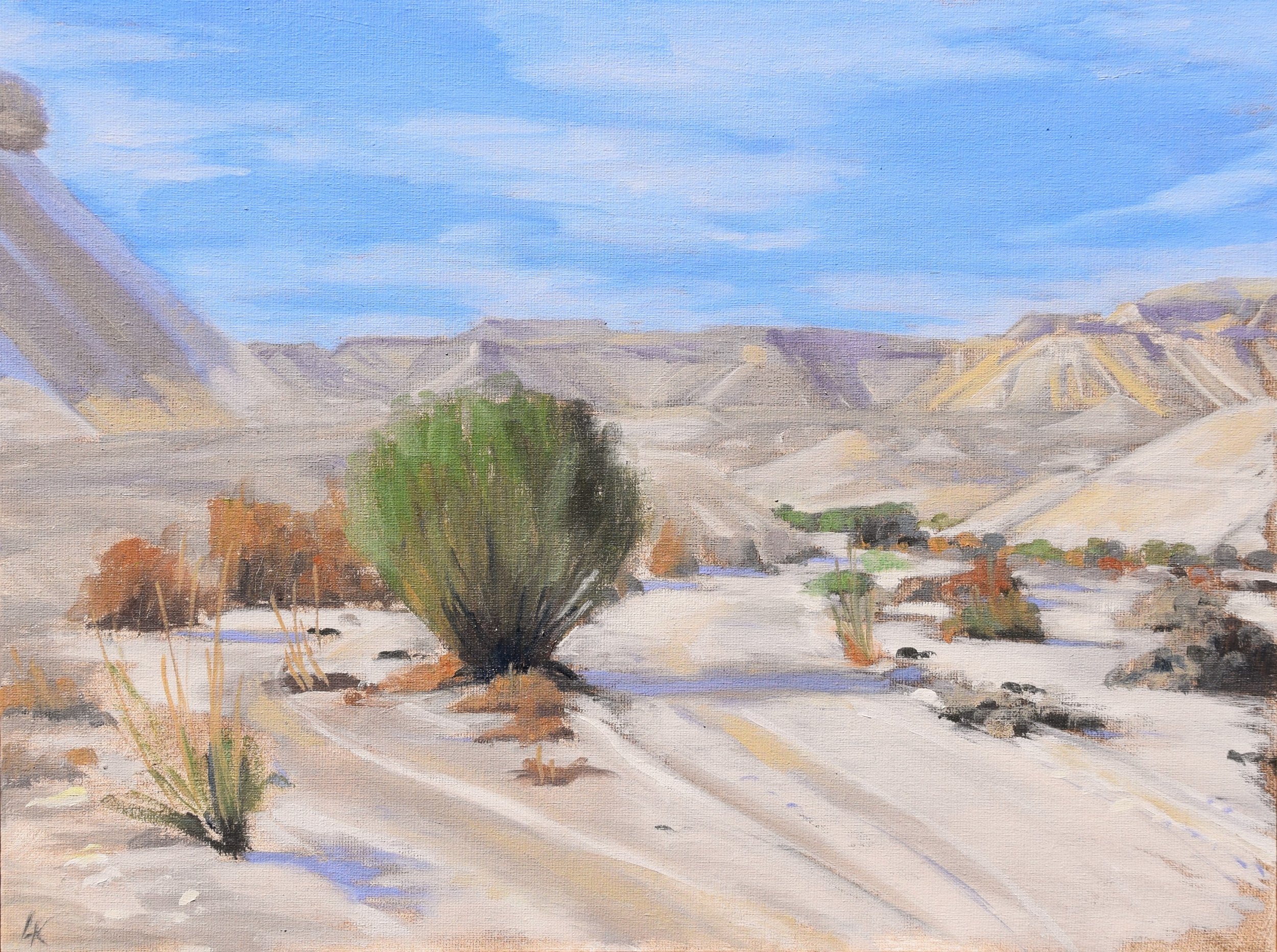 "Rotem on the way", 30x40 cm, oil on canvas panel