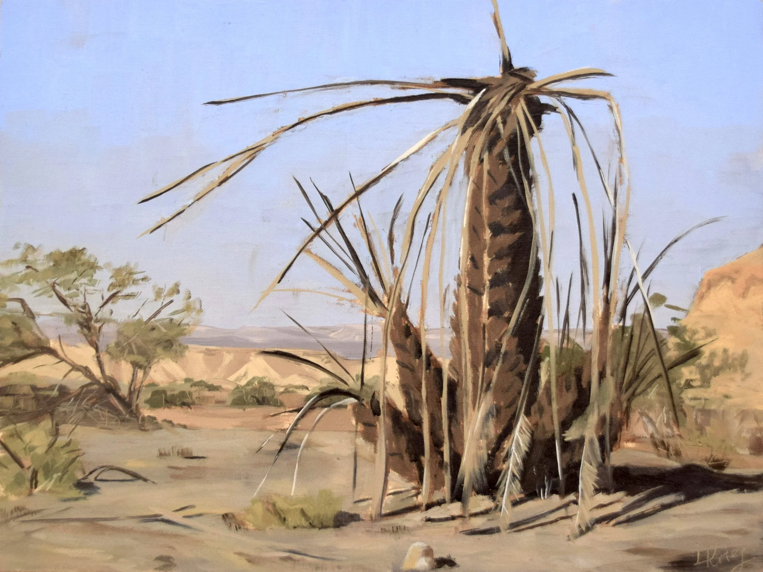 "Ein Shahak Oasis", 2023. 30x40 cm. Pleinair. SOLD