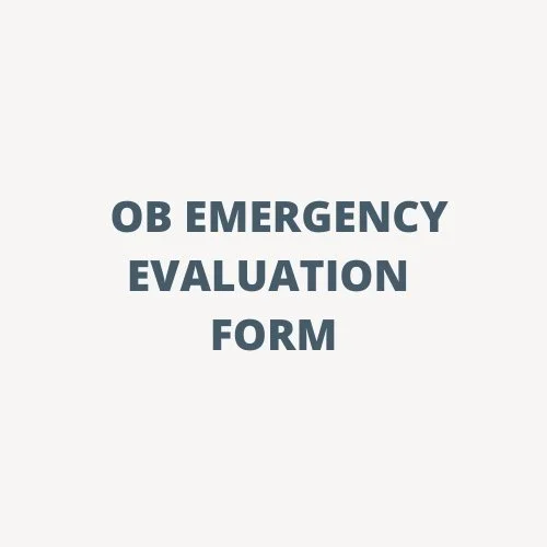 EMERGENCY DRILL FORM 