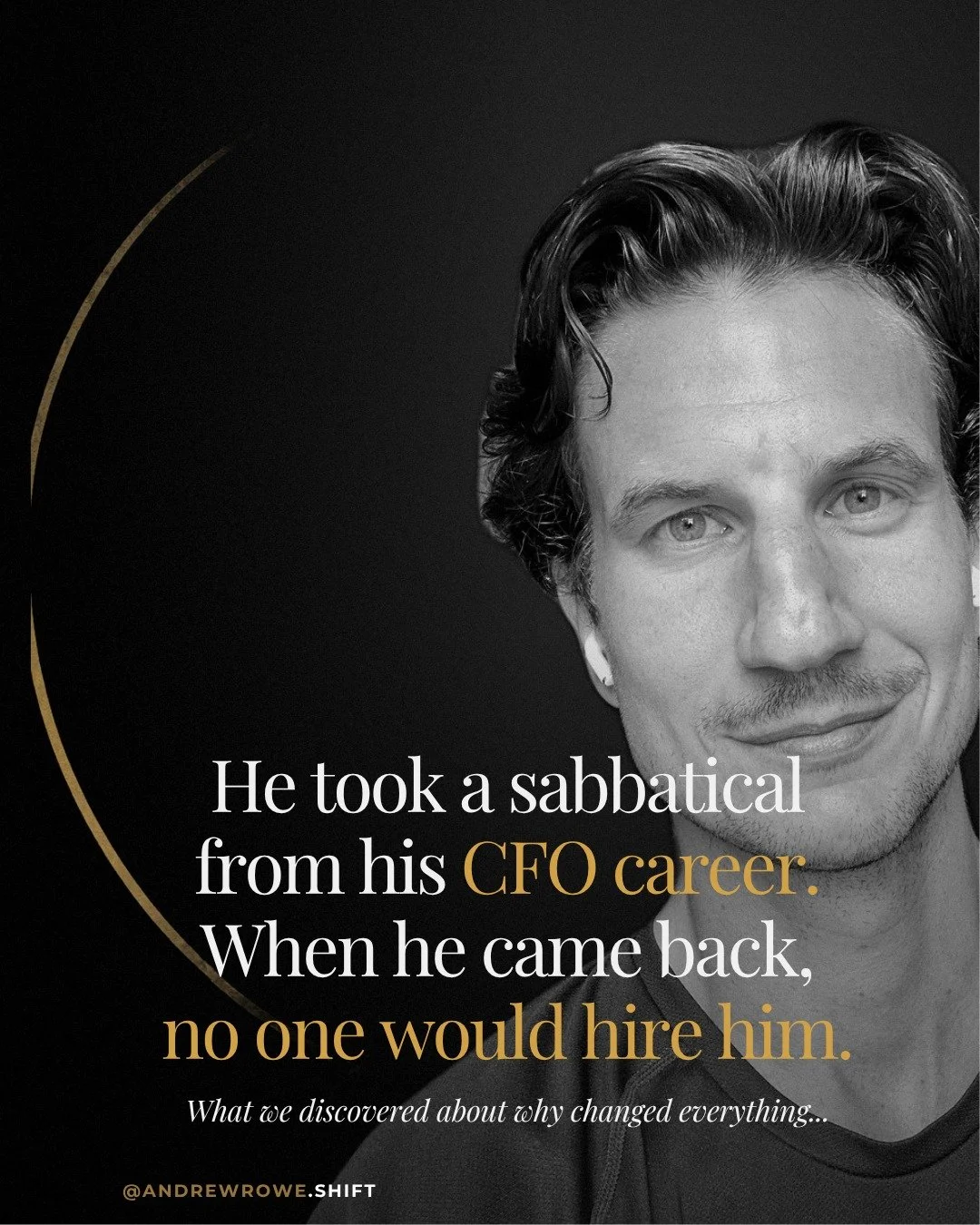 He stepped away from his CFO career for a sabbatical. 🌿

When he came back, nobody would hire him. 😶

So he chased harder. More applications, more networking, more proving. Because without the title, who was he?

Then we found it. He genuinely love