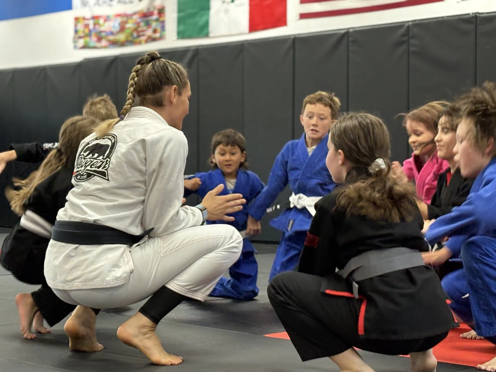Clase de Jiu Jitsu para niños