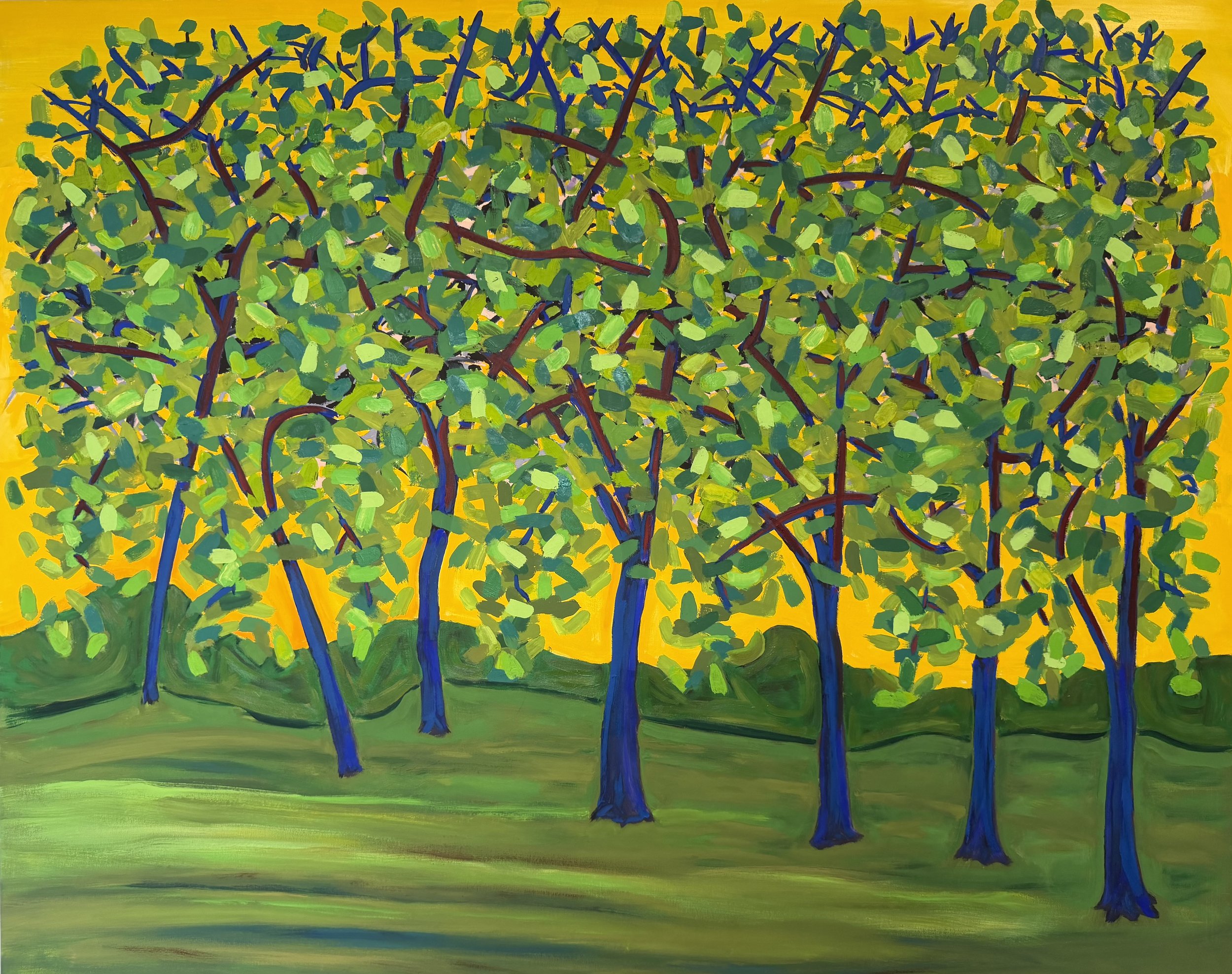 A Copse of Trees,oil on canvas, 48" X 60" 2026