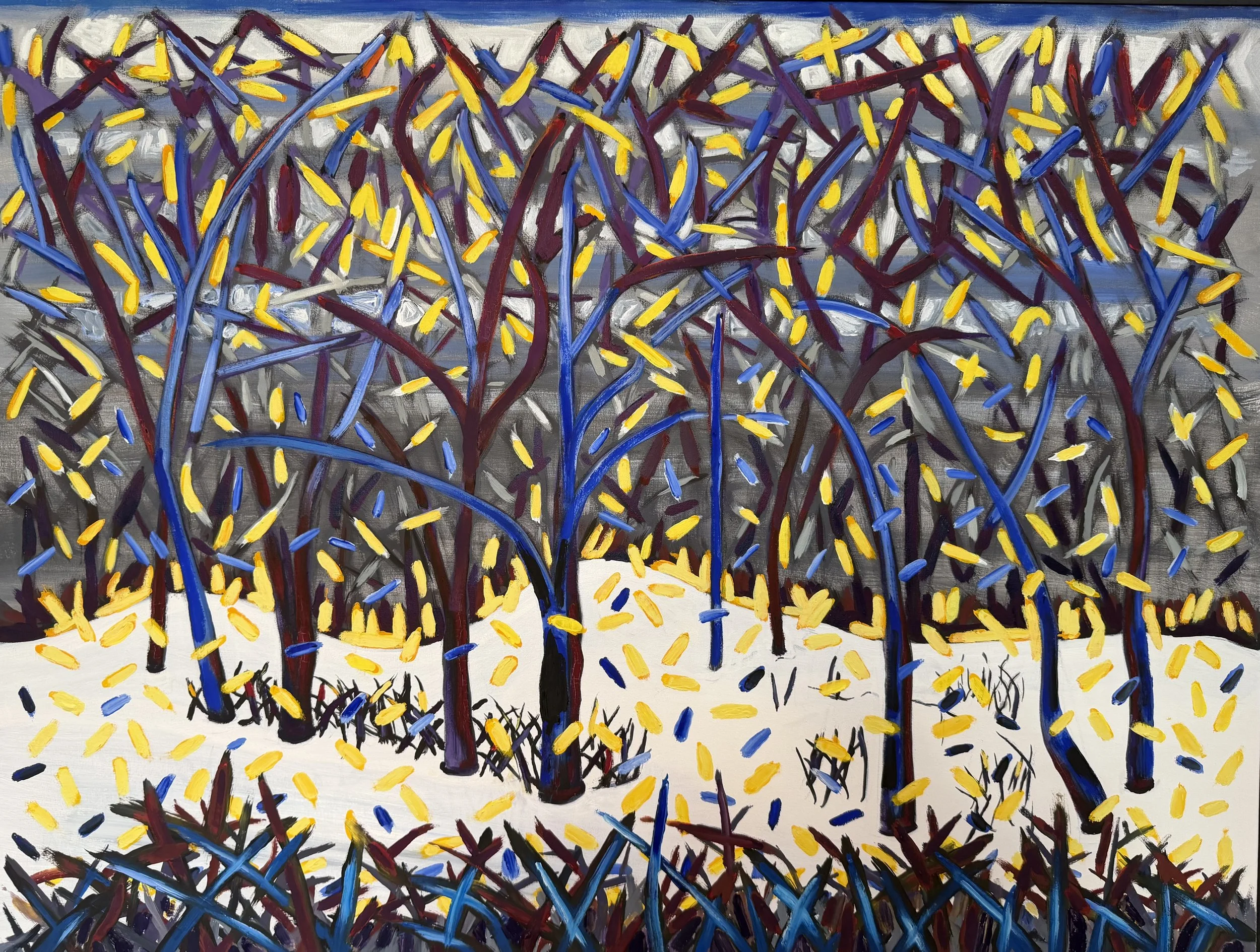  A Copse of Trees 2 Revised, oil on canvas, 36" X 48" 2026