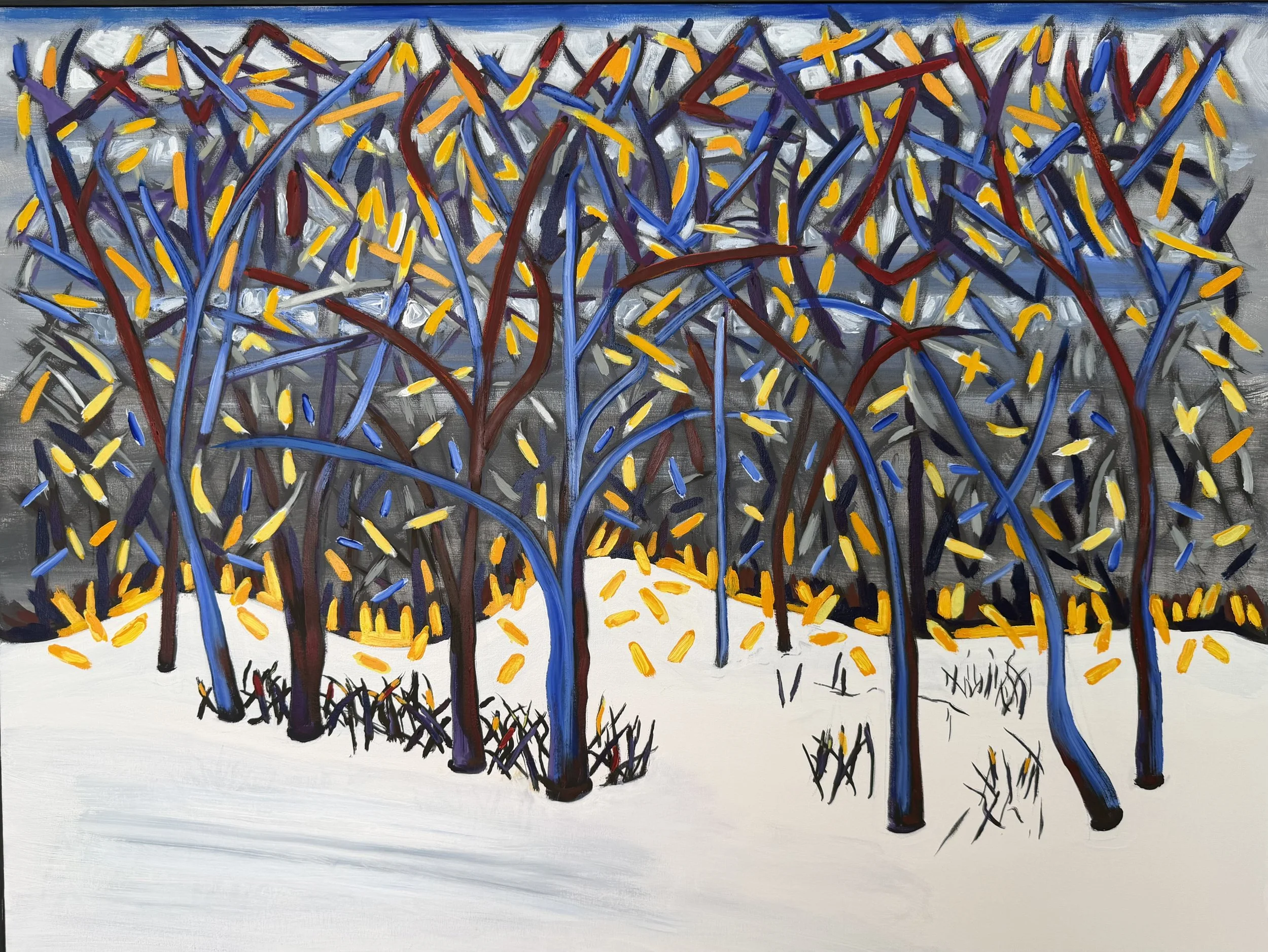 A Copse of Treess II, oil on canvas,36" X 48"