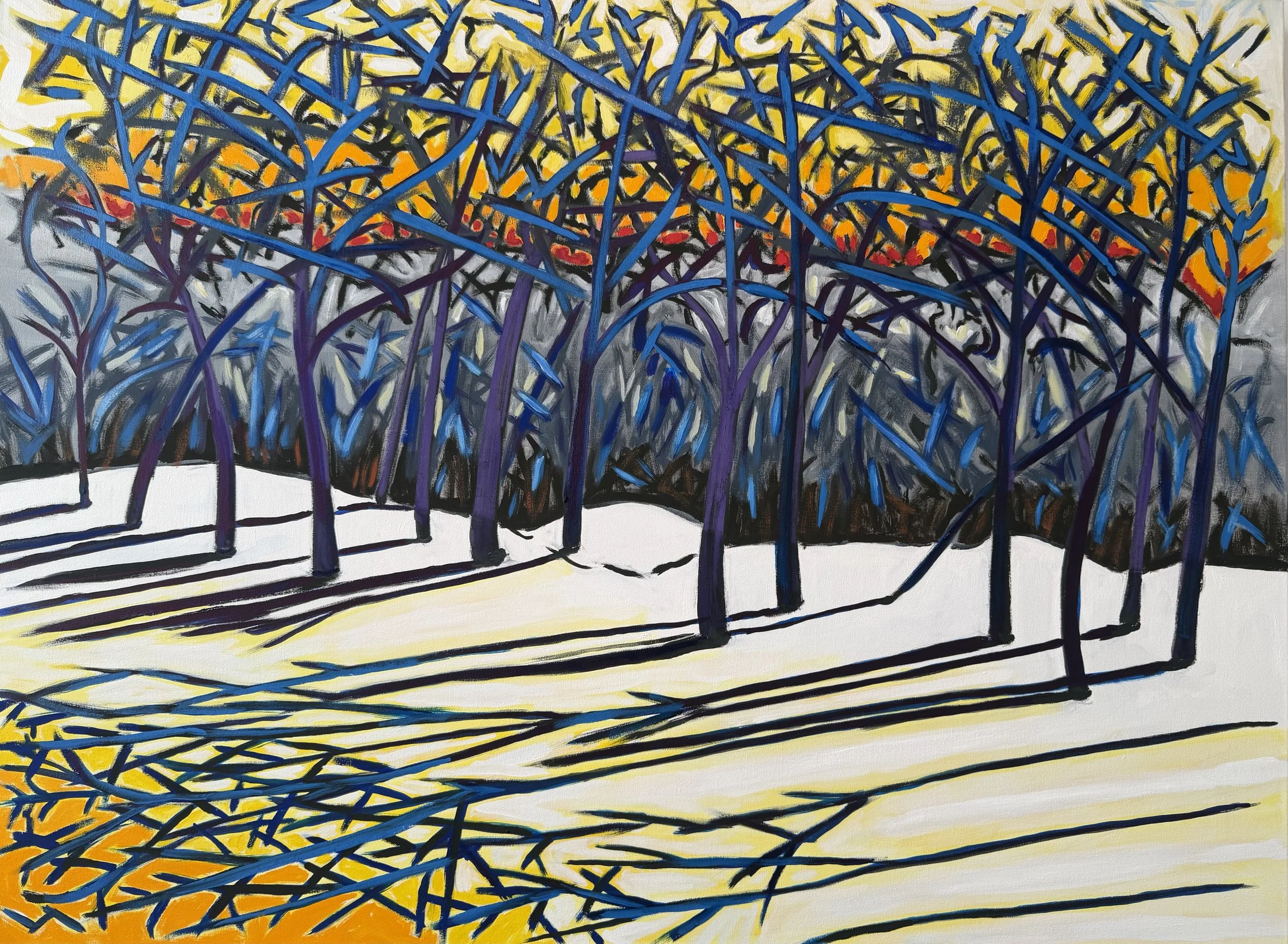 A Copse of Trees, oil  on canvas, 36" X 48" 2026