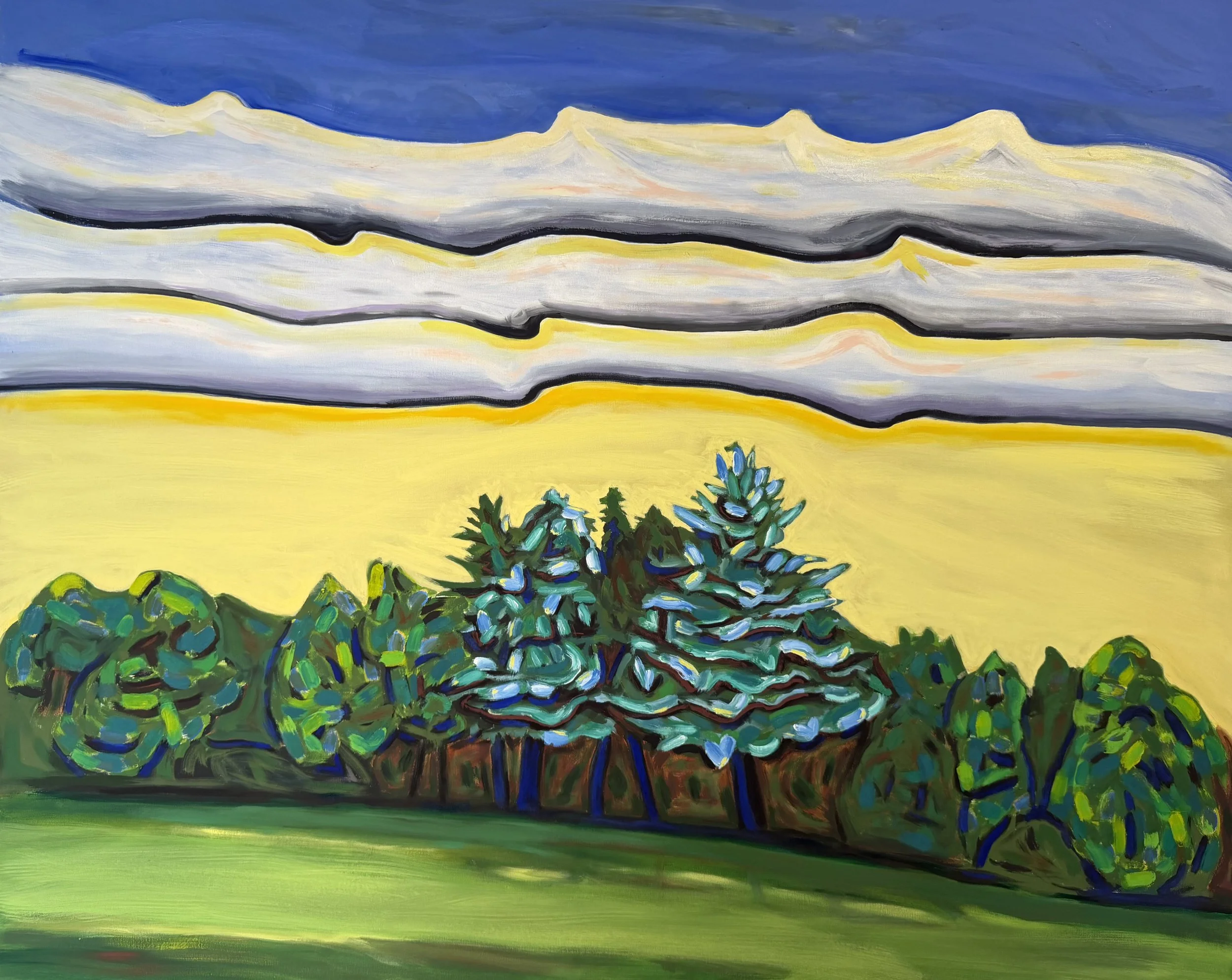 Idyll, oil on canvas, 48" X 60" 2026