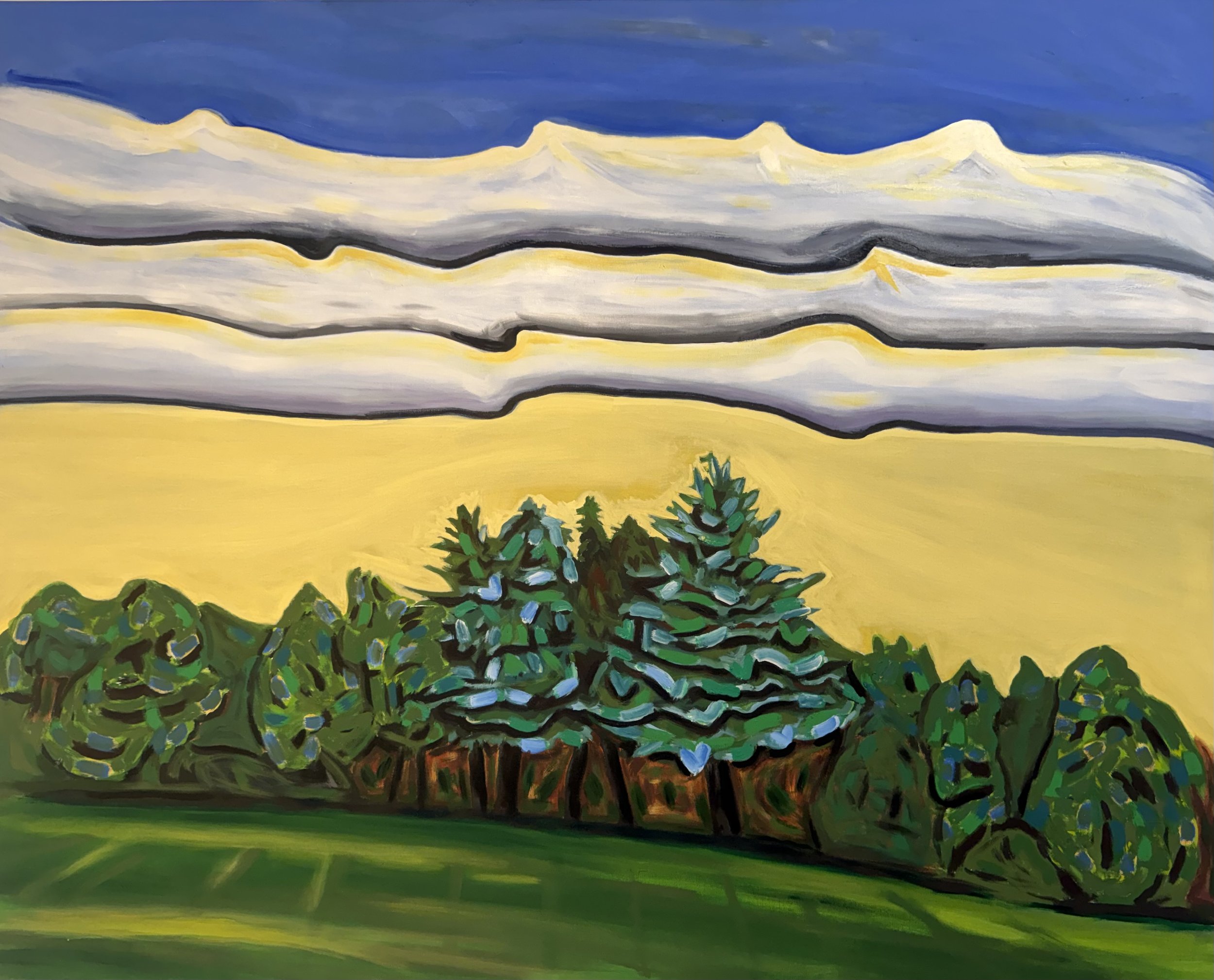 Idyll, oil on canvas 48" X 60" 2026