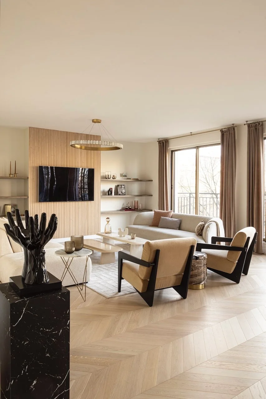 Yasmine B Design by Yasmine Behnam - Interior design of an apartment in Paris 16