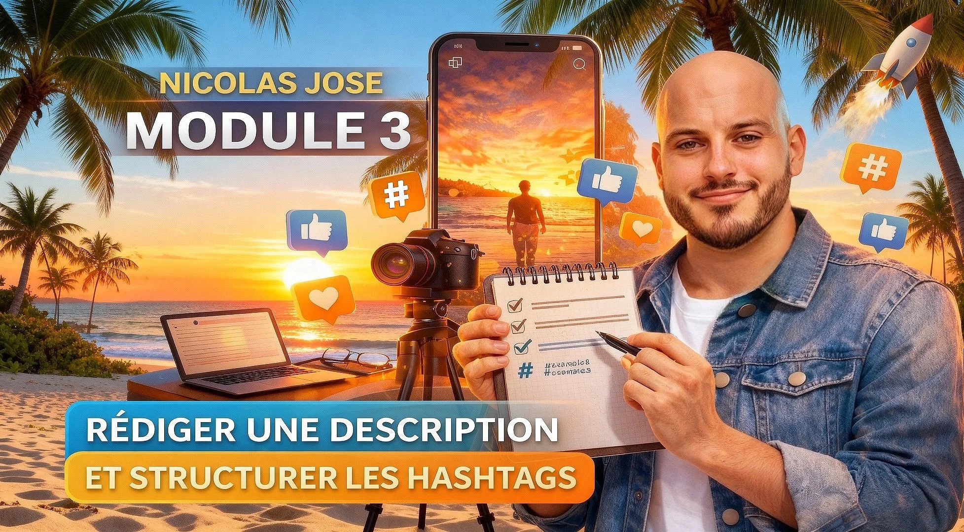 Module 3 – Rédiger une description et structurer les hashtags
