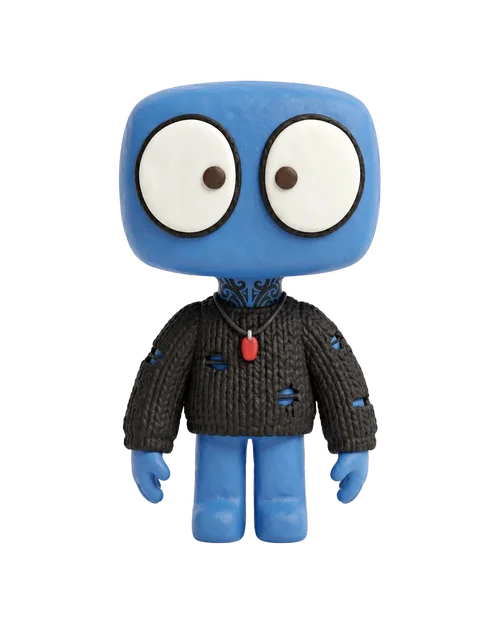 Ash Mountford as a clay character