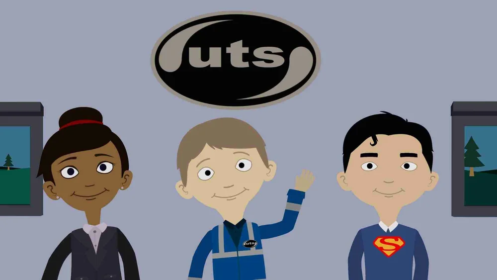 UTS staff induction animation characters