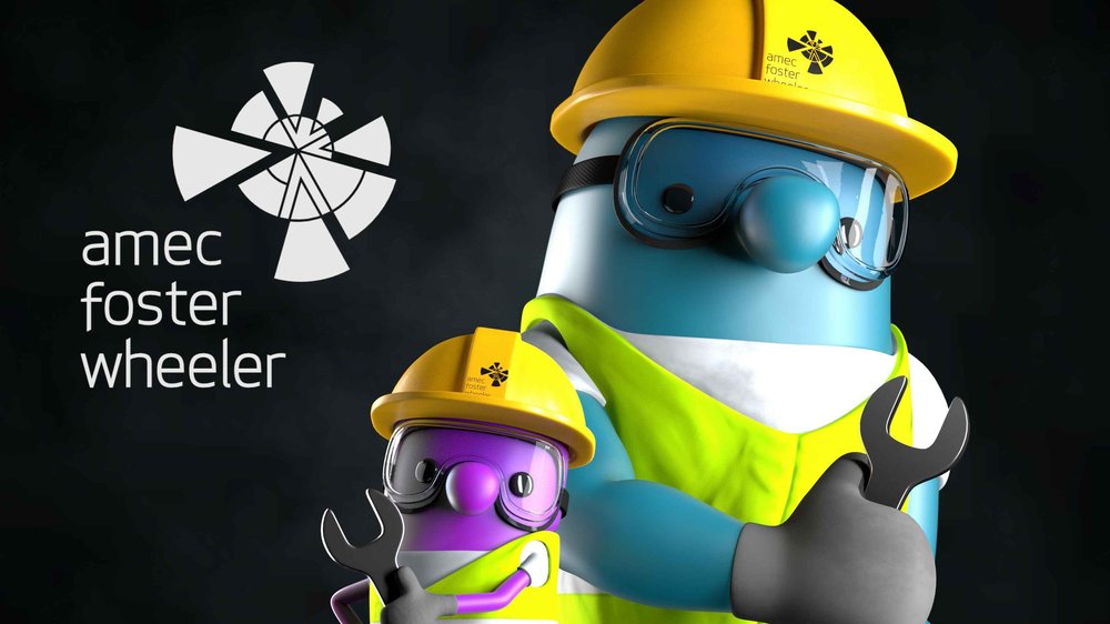 Amec Foster Wheeler safety animation characters