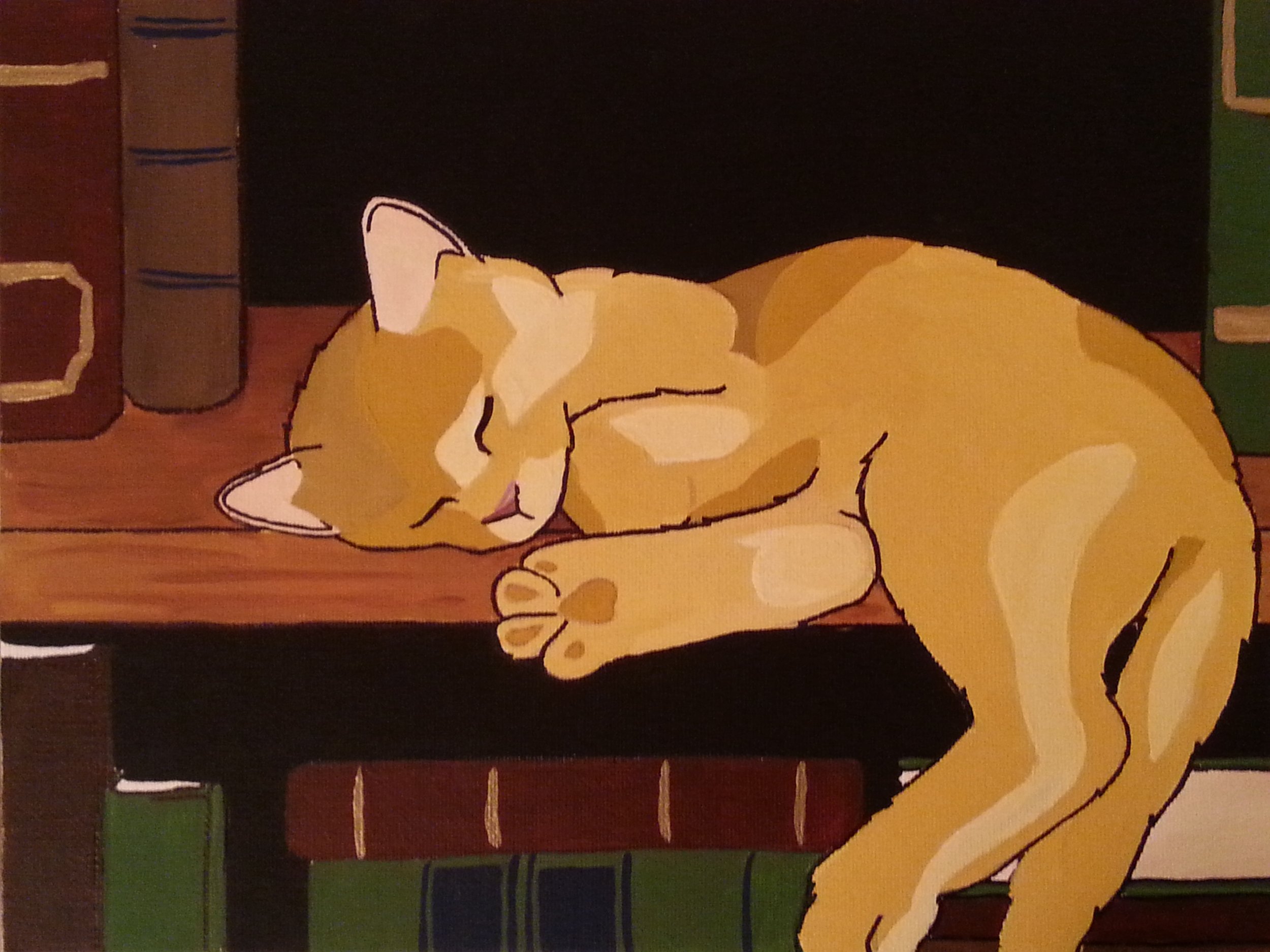 Library Cat - acrylic, 2014.jpg